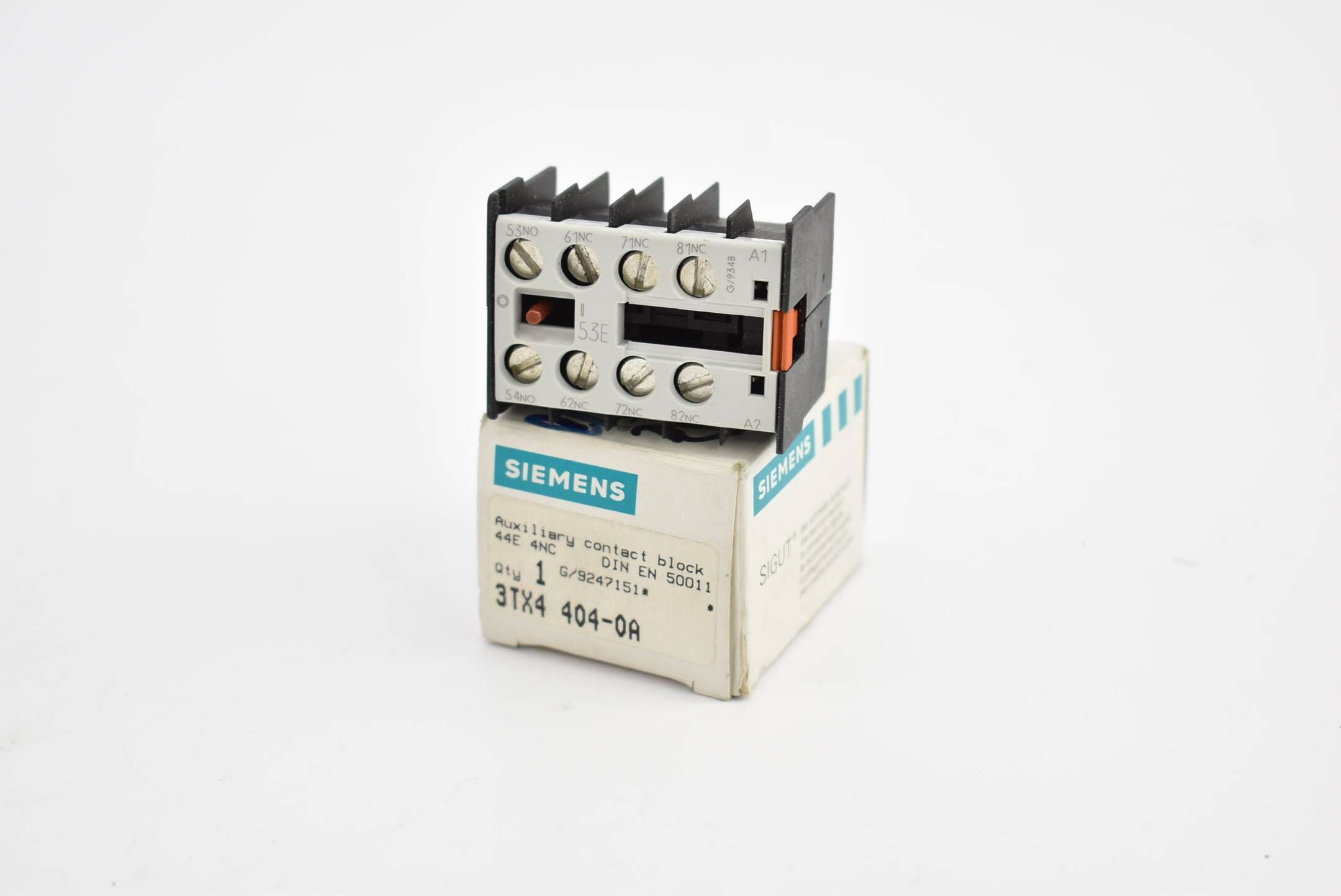 Siemens Hilfsschalterblock Auxiliary contact block 3TX4 404-0A 