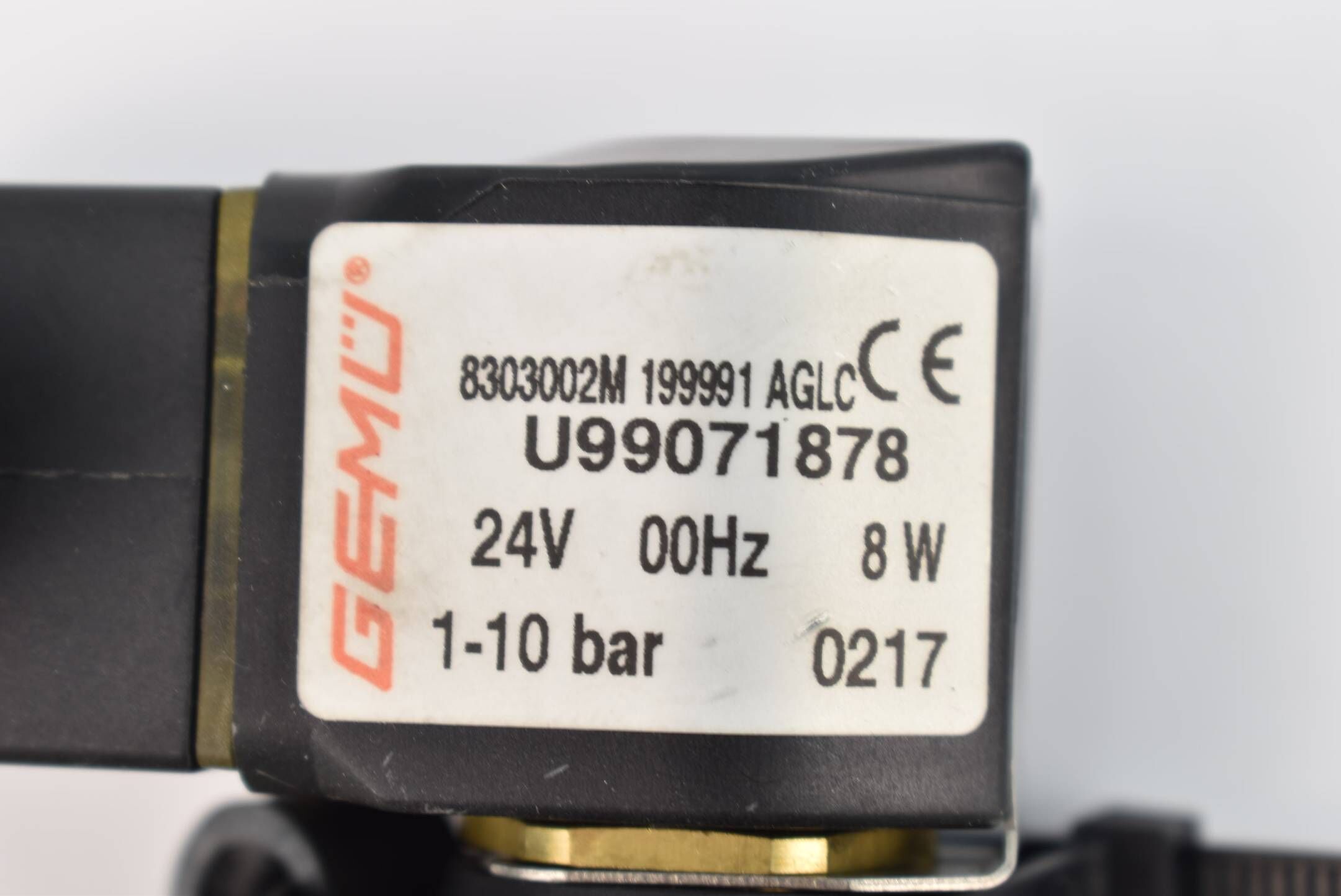 Gemü Magnetventil 24V 8W 1-10bar LR 76153 ( U99071878 ) inkl. Festo Schlauch