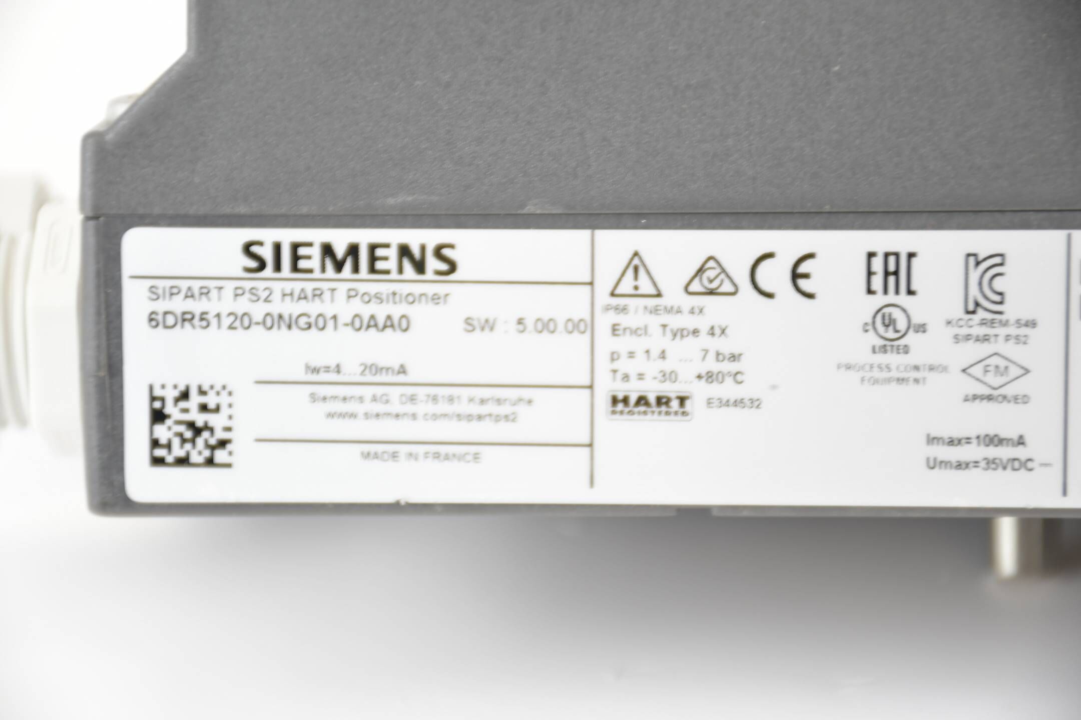 Siemens sipart PS2 Stellungsregler 6DR5120-0NG01-0AA0 ( 6DR5 120-0NG01-0AA0 )
