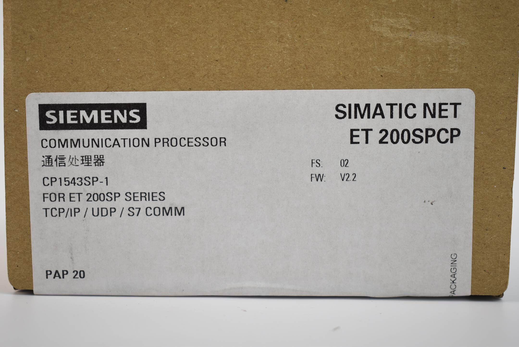 Siemens simatic NET ET 200SPCP 6GK7 543-6WX00-0XE0 ( 6GK7543-6WX00-0XE0 ) E02