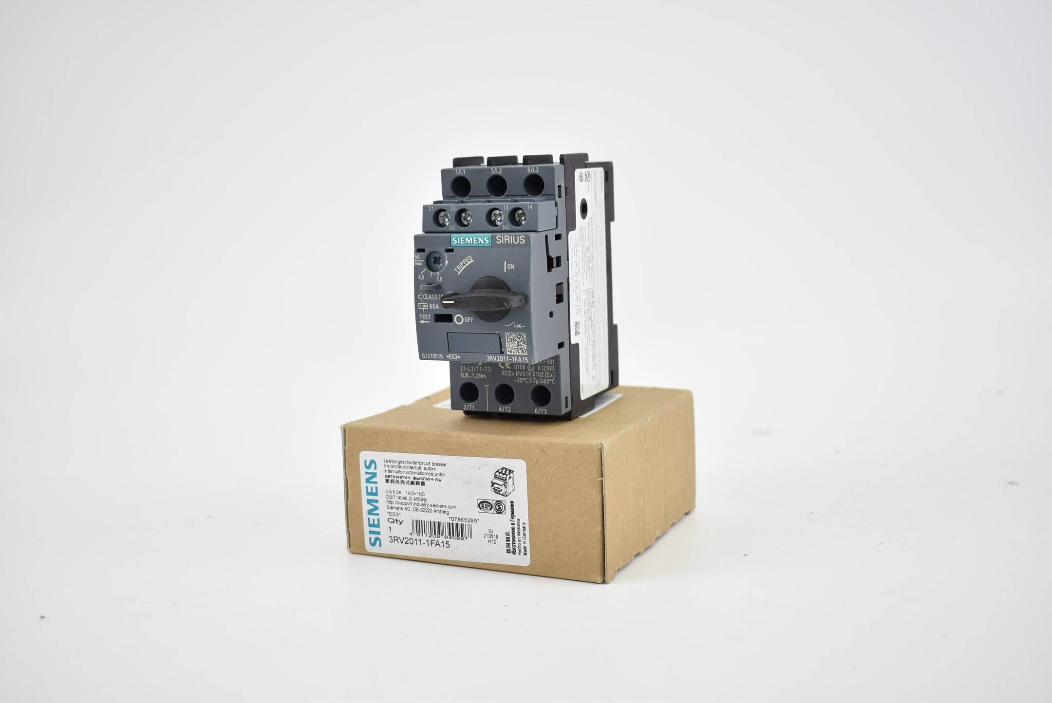 Siemens sirius Leistungsschalter 3,5-5,0A 3RV2 011-1FA15 ( 3RV2011-1FA15 ) E3