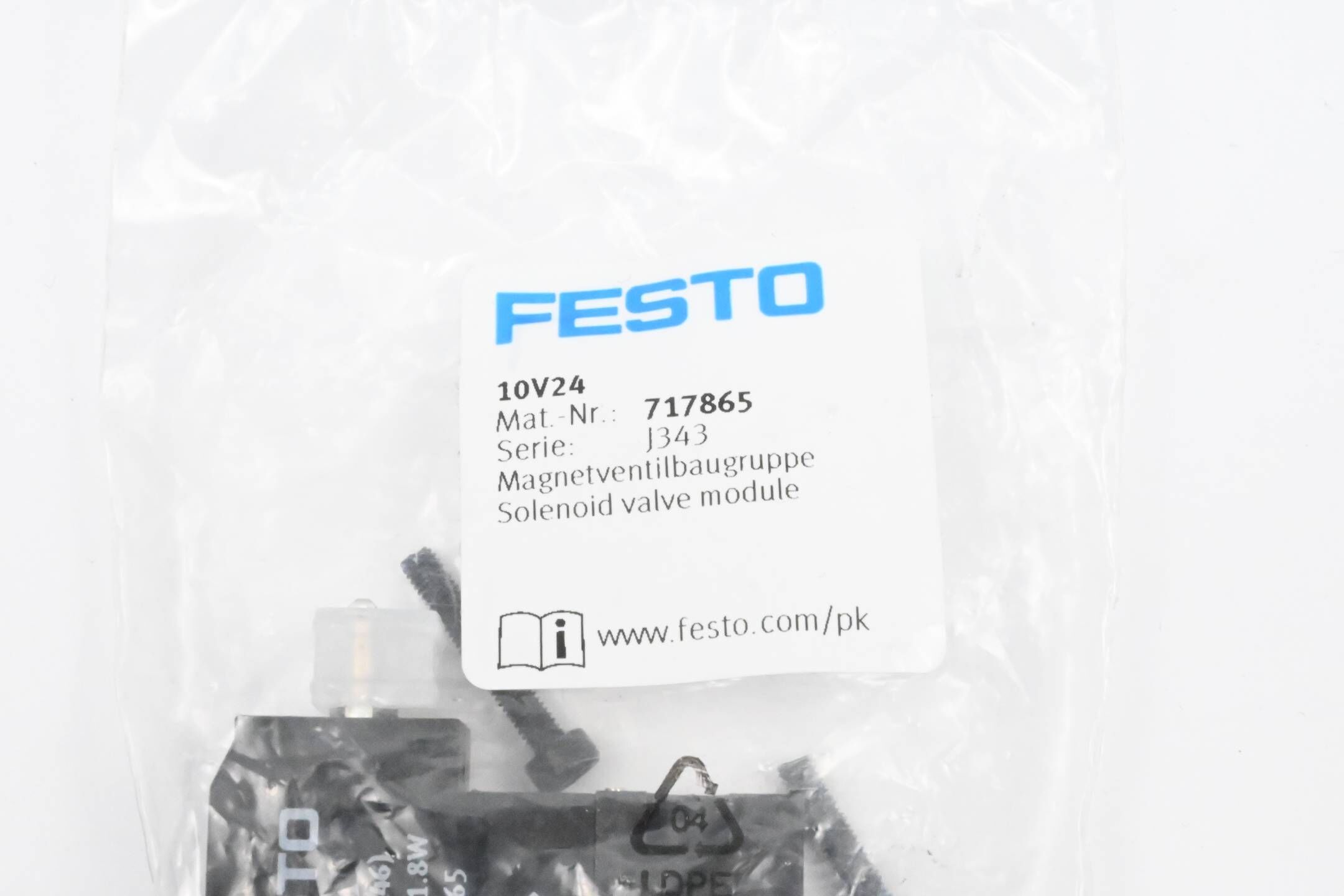 Festo Magnetventilbaugruppe 10V24 ( 717865 )