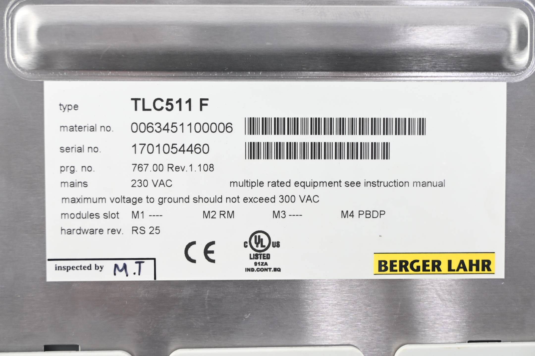 Berger Lahr Positioniersteuerung TLC511 F ( 0063451100006 )
