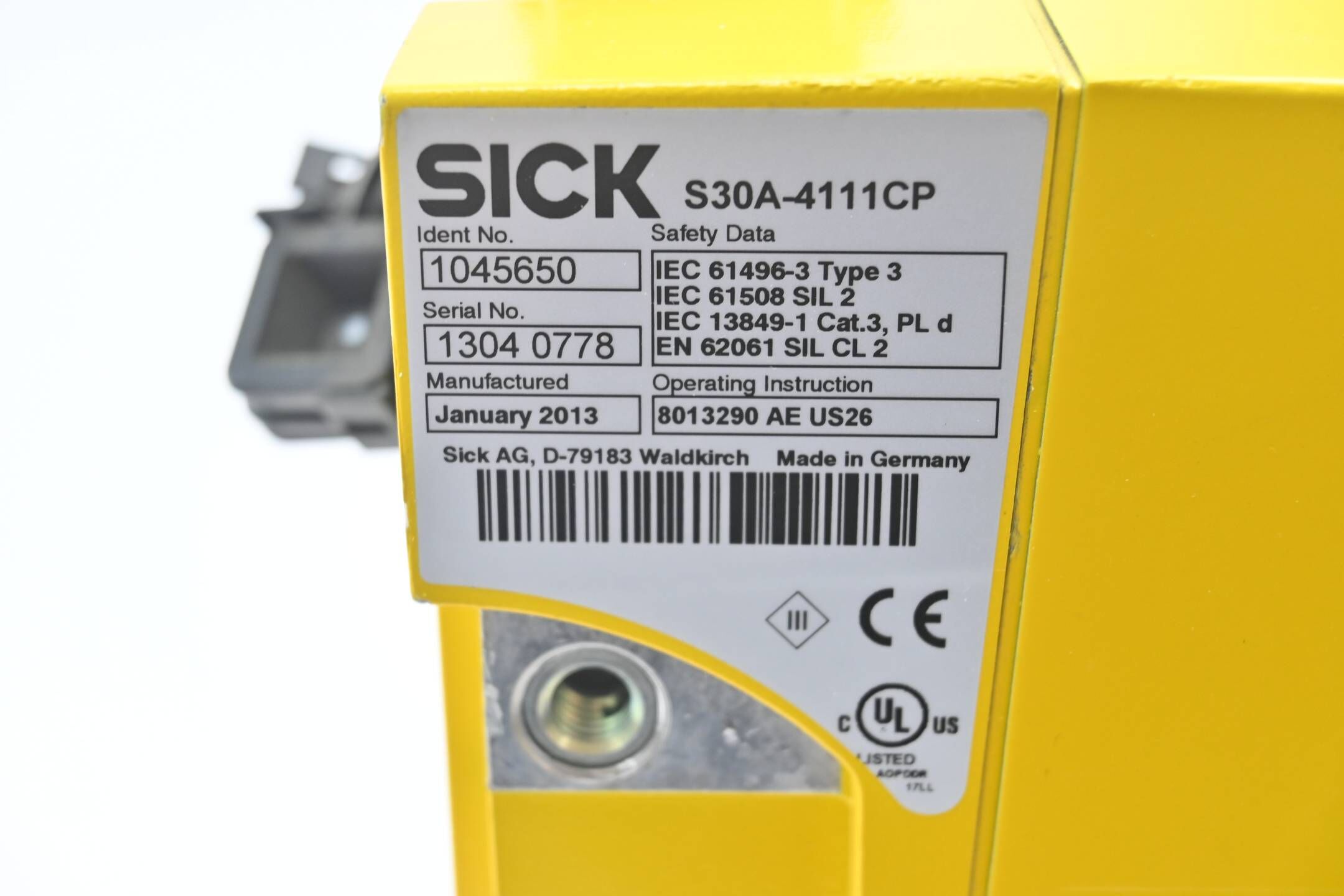 Sick S3000 PROFINET IO Sicherheits- Laserscanner S30A-4111CP ( 1045650 )
