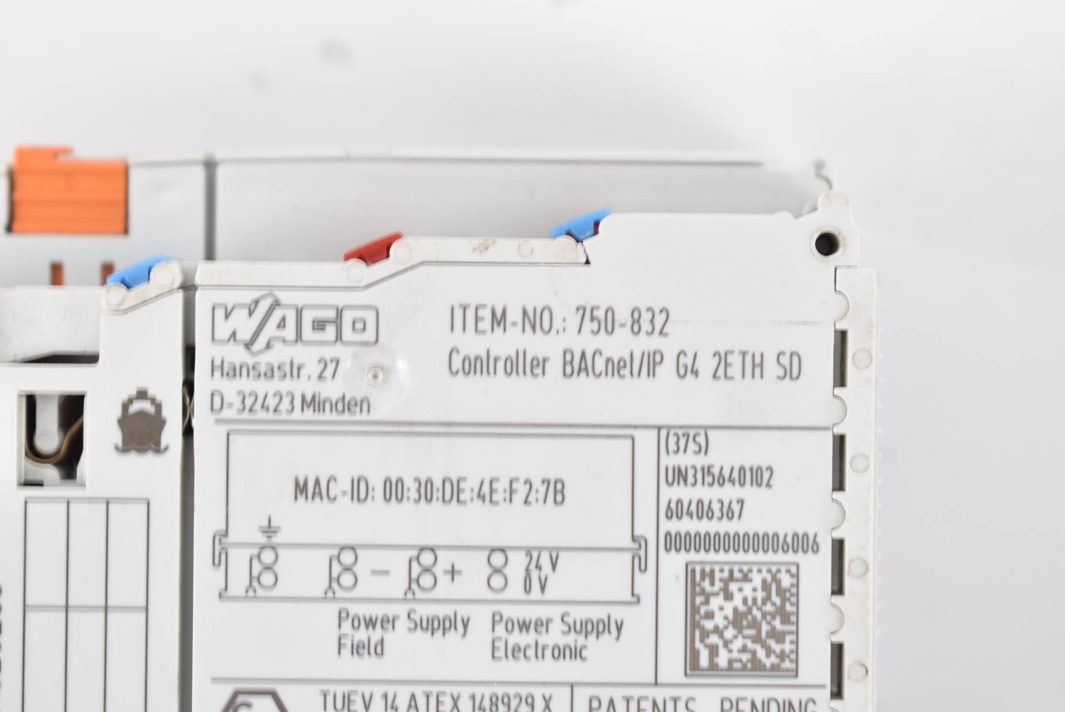 Wago Controller BACnet/IP 4. Generation 750-832