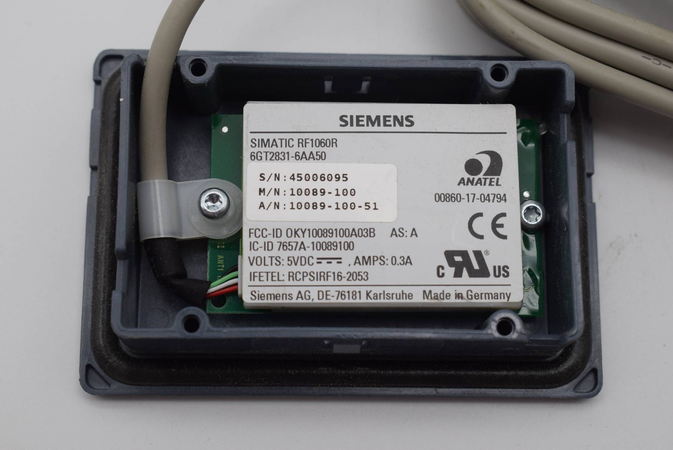 Siemens simatic RF1060R 6GT2 831-6AA50 ( 6GT2831-6AA50 ) AS: A