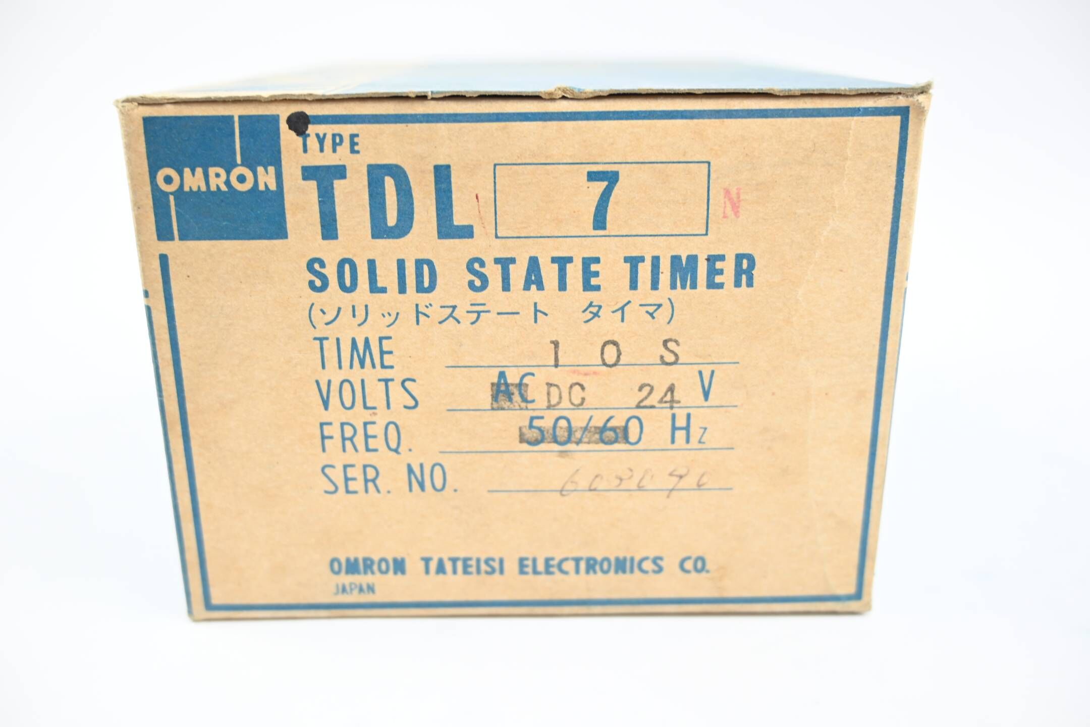 Omron Solid State Timer 10s 24VDC ( TDL-7 )