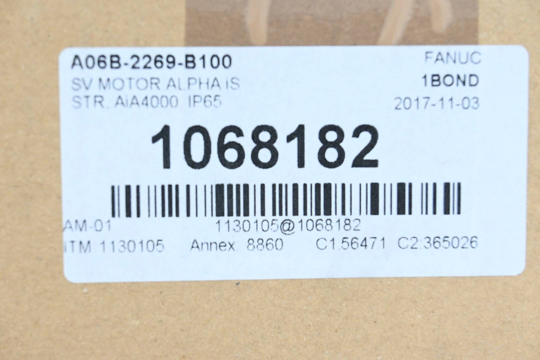 Fanuc AC Servo Motor A06B-2269-B100