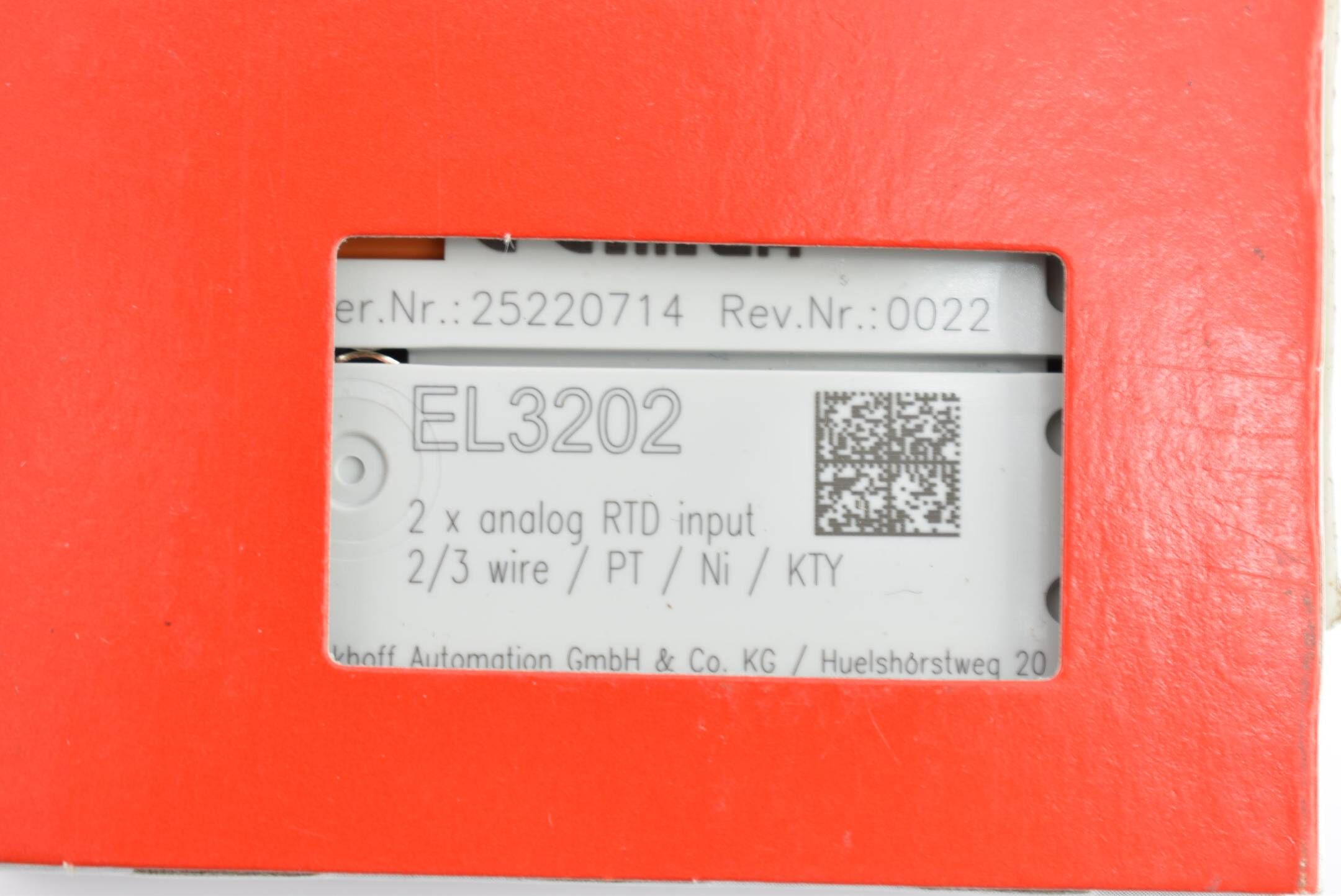Beckhoff Automation EtherCAT-Klemme 2-Kanal-Analog-Eingang EL3202 ( EL 3202 )