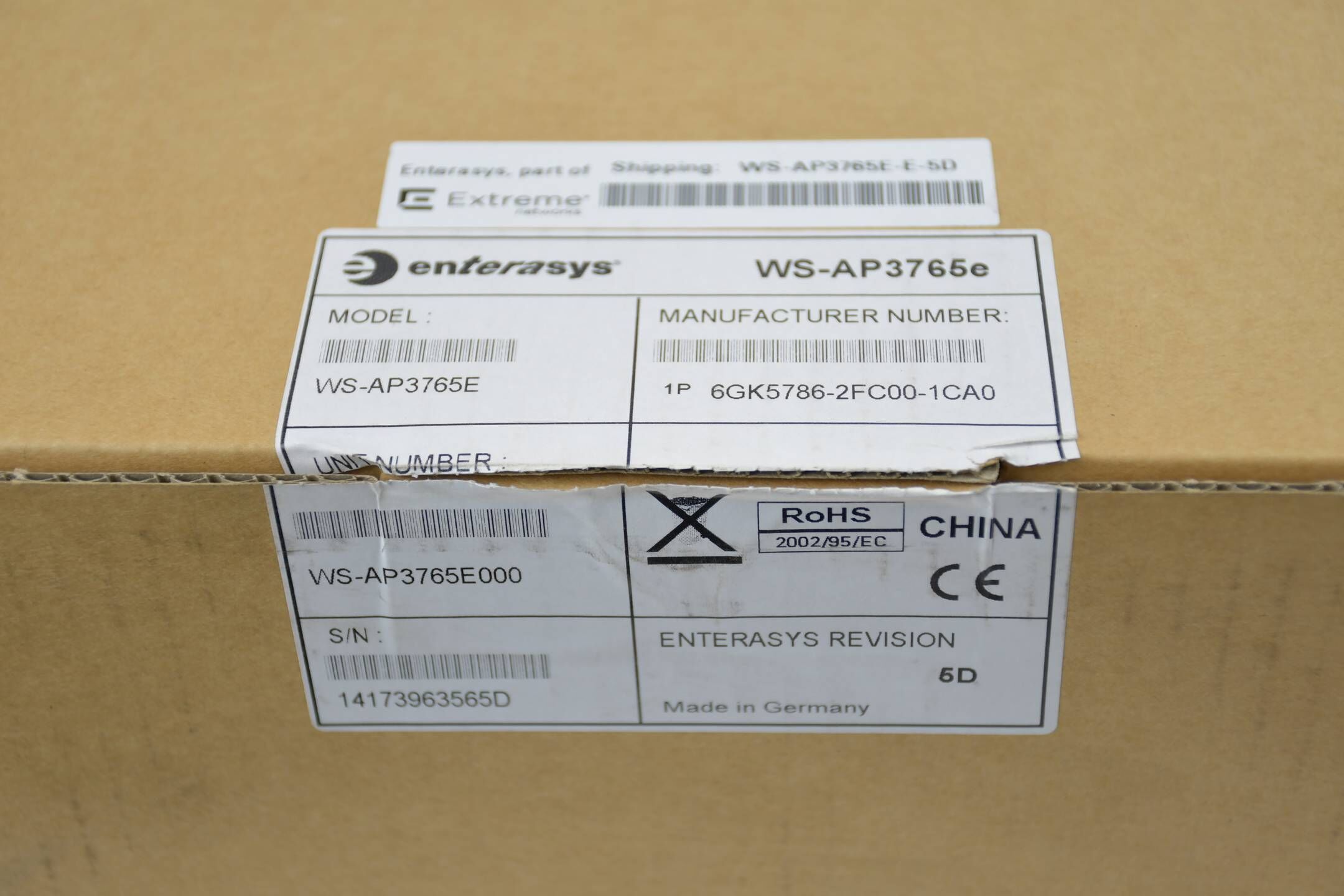 Siemens enterasys WS-AP3765E 6GK5786-2FC00-1CA0 ( 6GK5 786-2FC00-1CA0 )