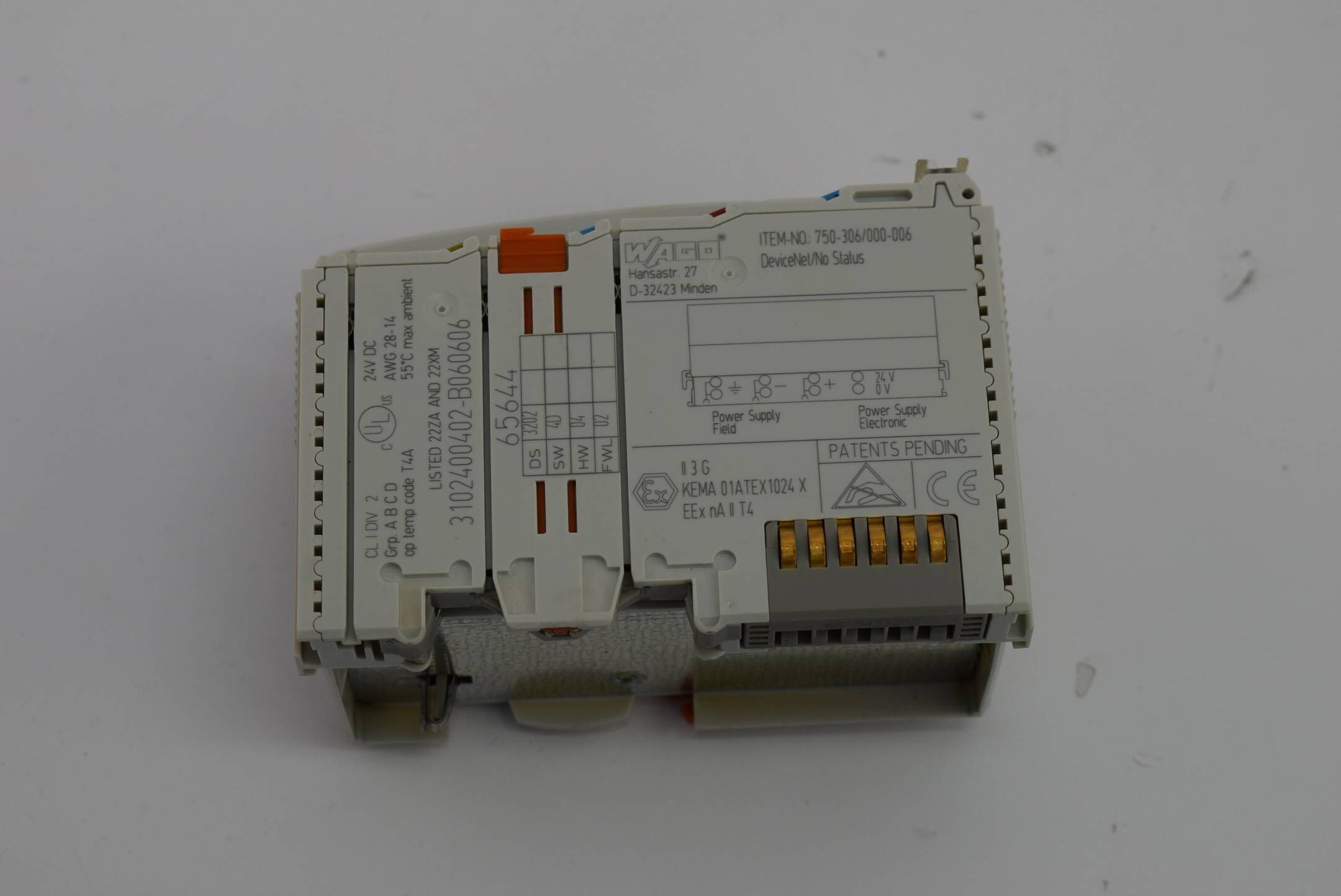 Wago DeviceNet Module 750-306/000-006 