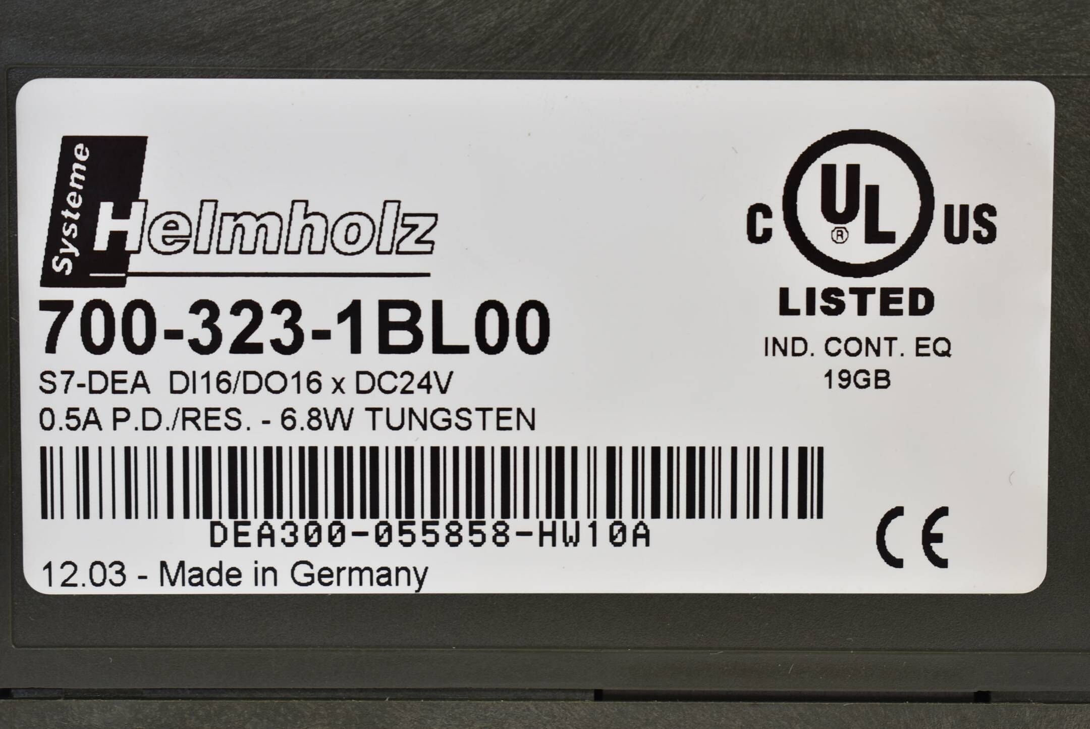 Helmholz S7-DEA Digitalbaugruppe Modul DI16/DO16 x DC24V 0,5A 700-323-1BL00