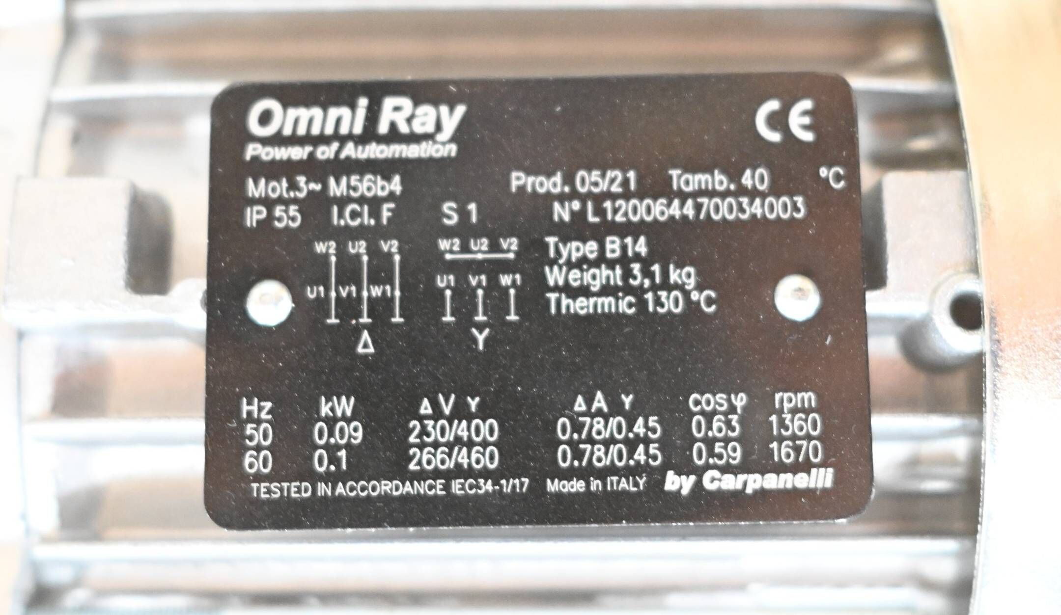 Montech Transportband TB-185V inkl. Getriebemotor Omni Ray M56b4
