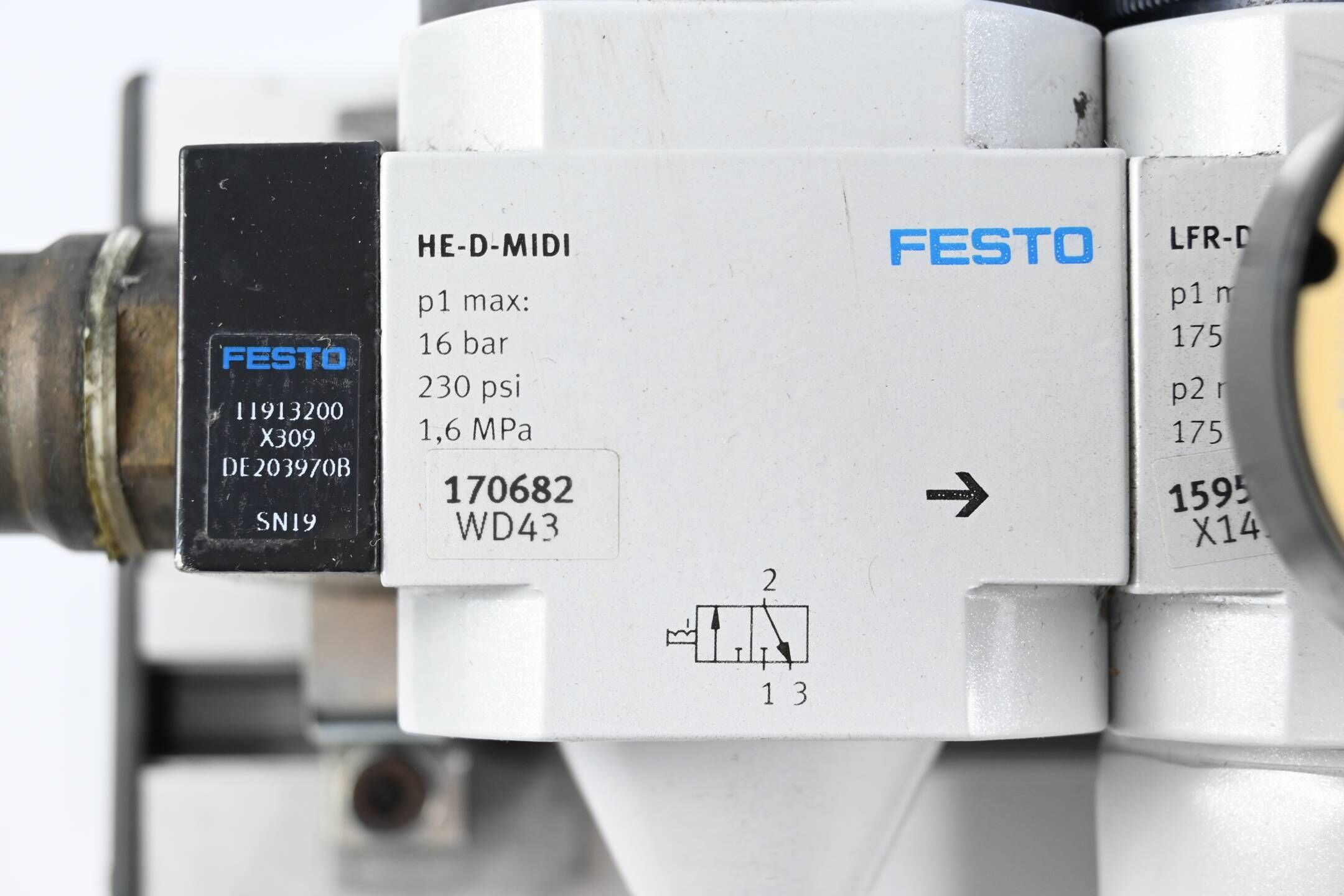 Festo Wartungseinheit 170682 + 159585 + 192561 + 172959 + 170691 + 170685 +10773