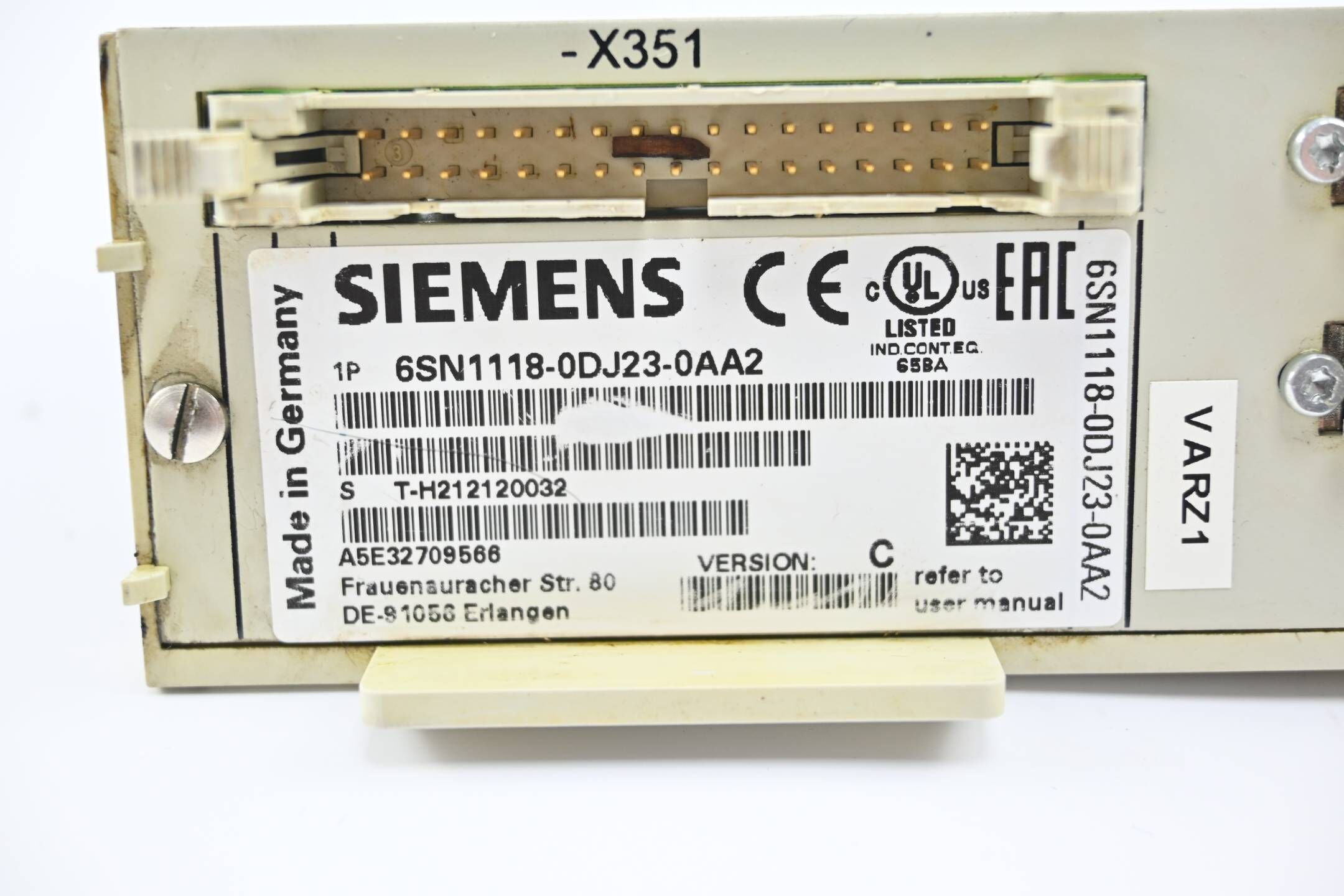 Siemens Simodrive Regelungseinschub 6SN1118-0DJ23-0AA2 ( 6SN1 118-0DJ23-0AA2 )C