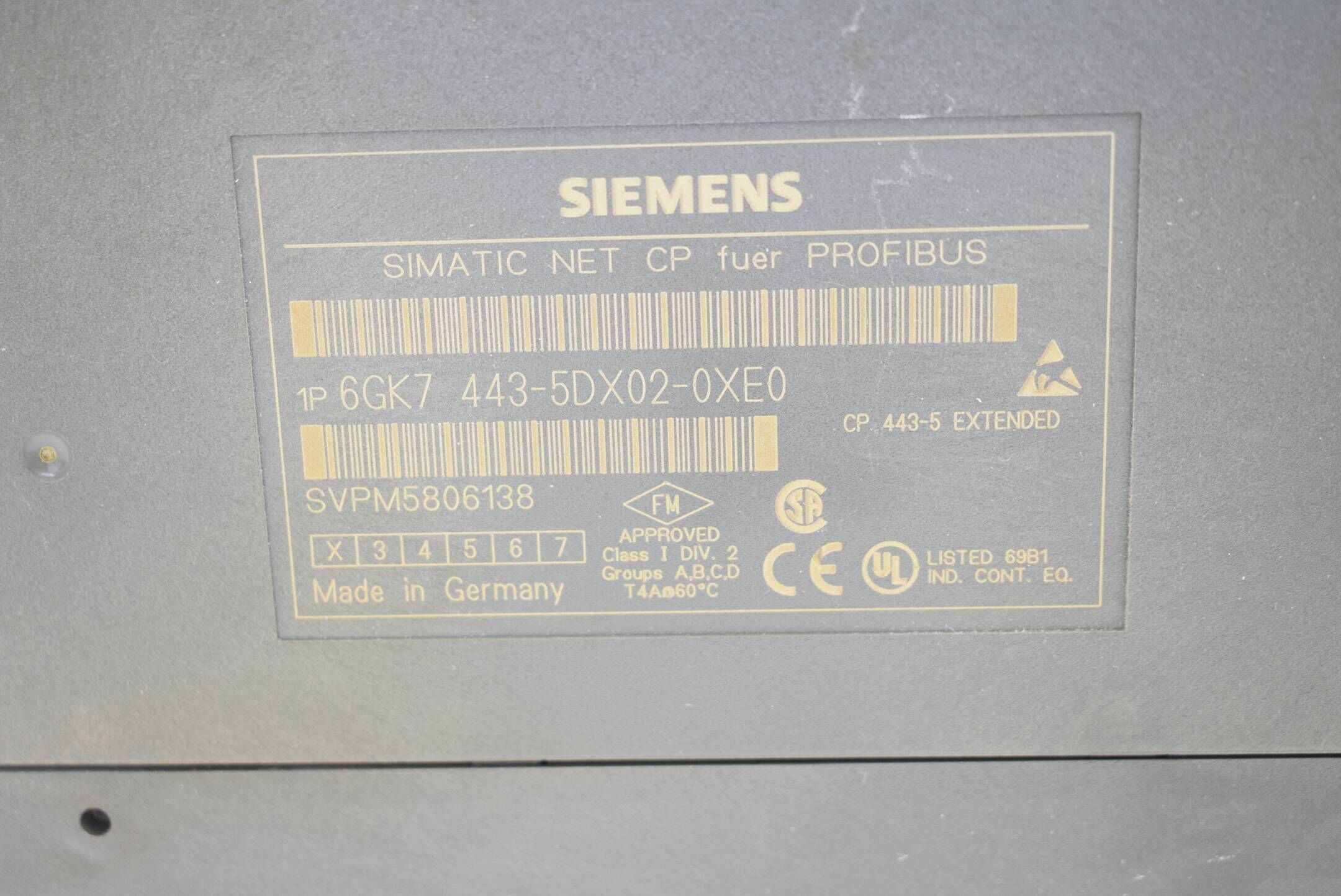 Siemens simatic S7 CP443-5 6GK7 443-5DX02-0XE0 ( 6GK7443-5DX02-0XE0 )