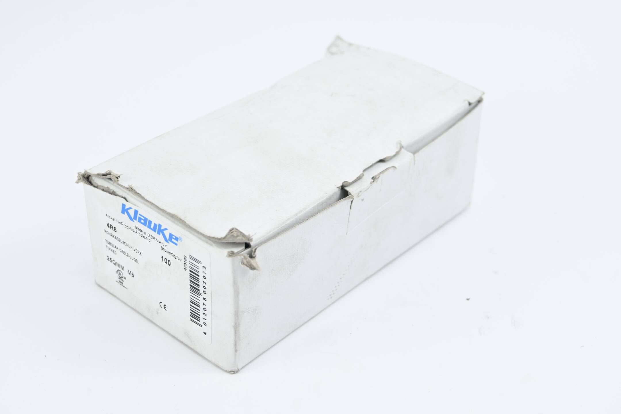 Klauke 100 Stück Rohrkabelschuh verzinnt 4R6 ( 25QMM M6 )
