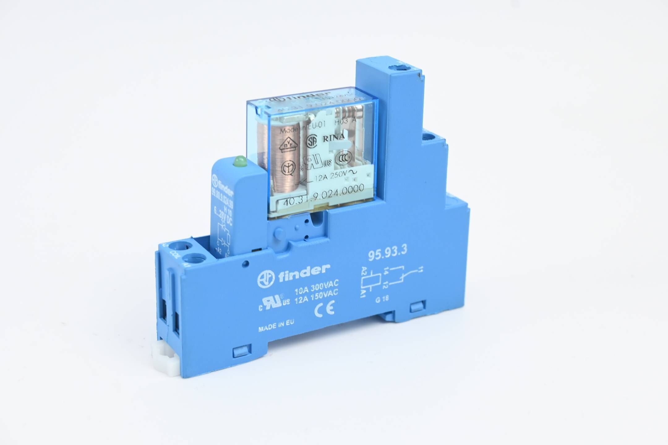 Finder Relaissockel 95.93.3 inkl. Steckrelais 40.31.9.024.0000