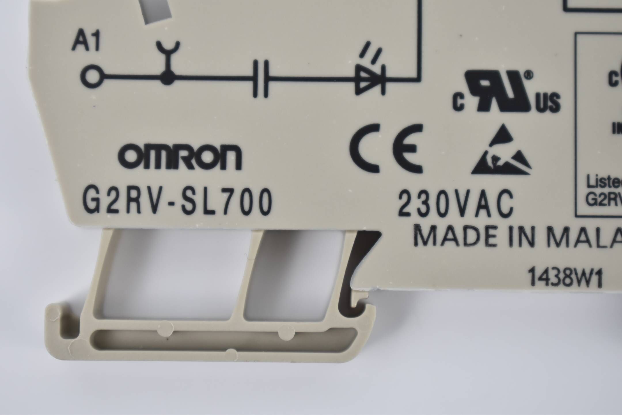 Omron Relais 230VAC G2RV-SL700 inkl. Sockel G2RV-1-S 48VDC