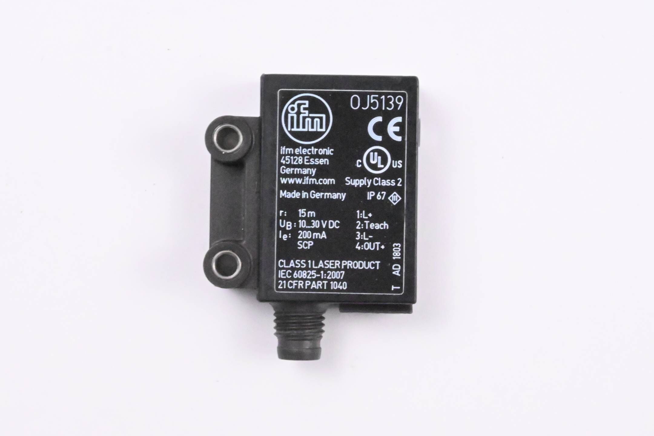 Ifm Laser-Einweglichtschranke Empfänger OJELFPKG/SO/AS ( OJ5139 )
