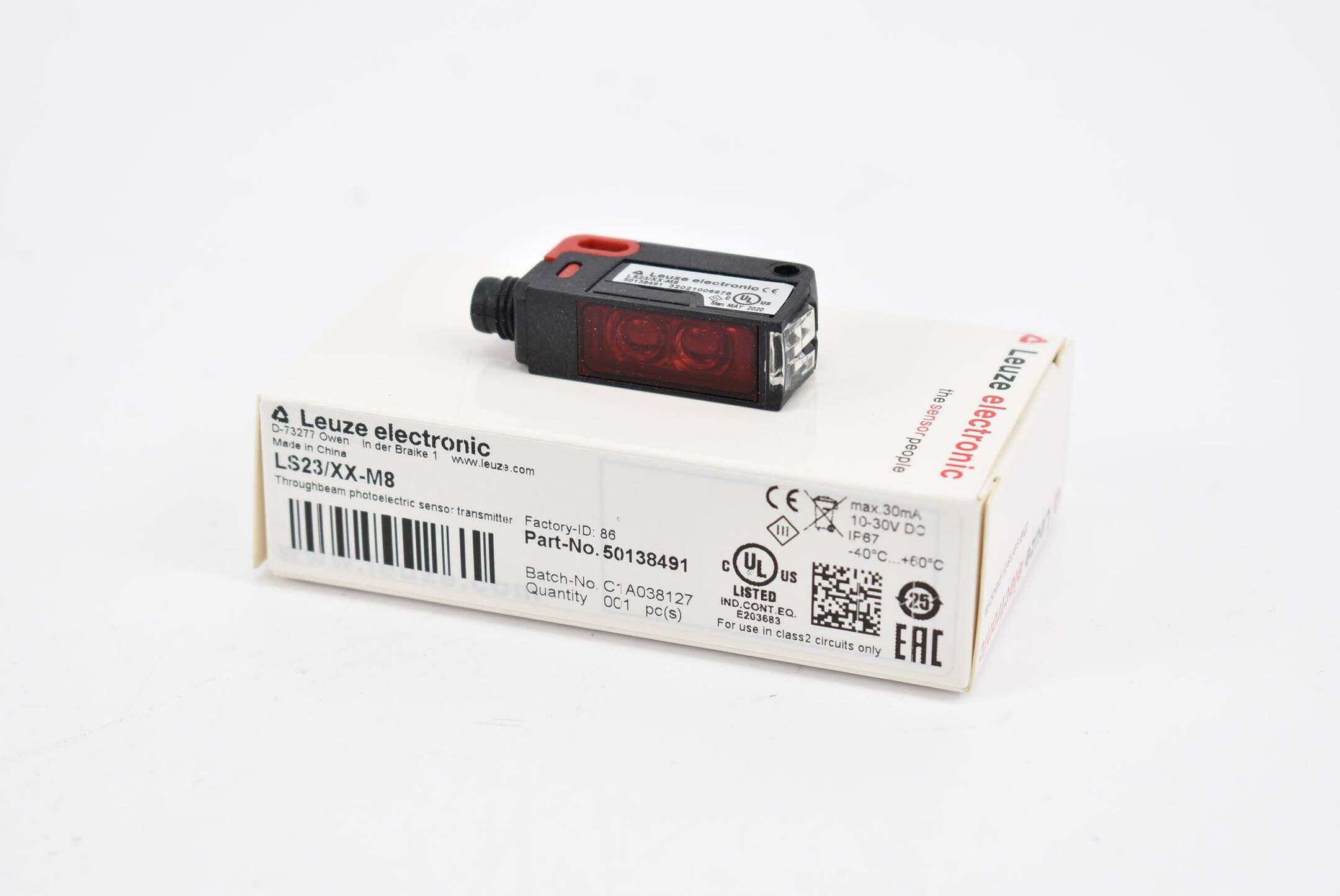 Leuze electronic Einweglichtschranke 30 mA 10-30 V DC LS23/XX-M8 ( 50138491 )