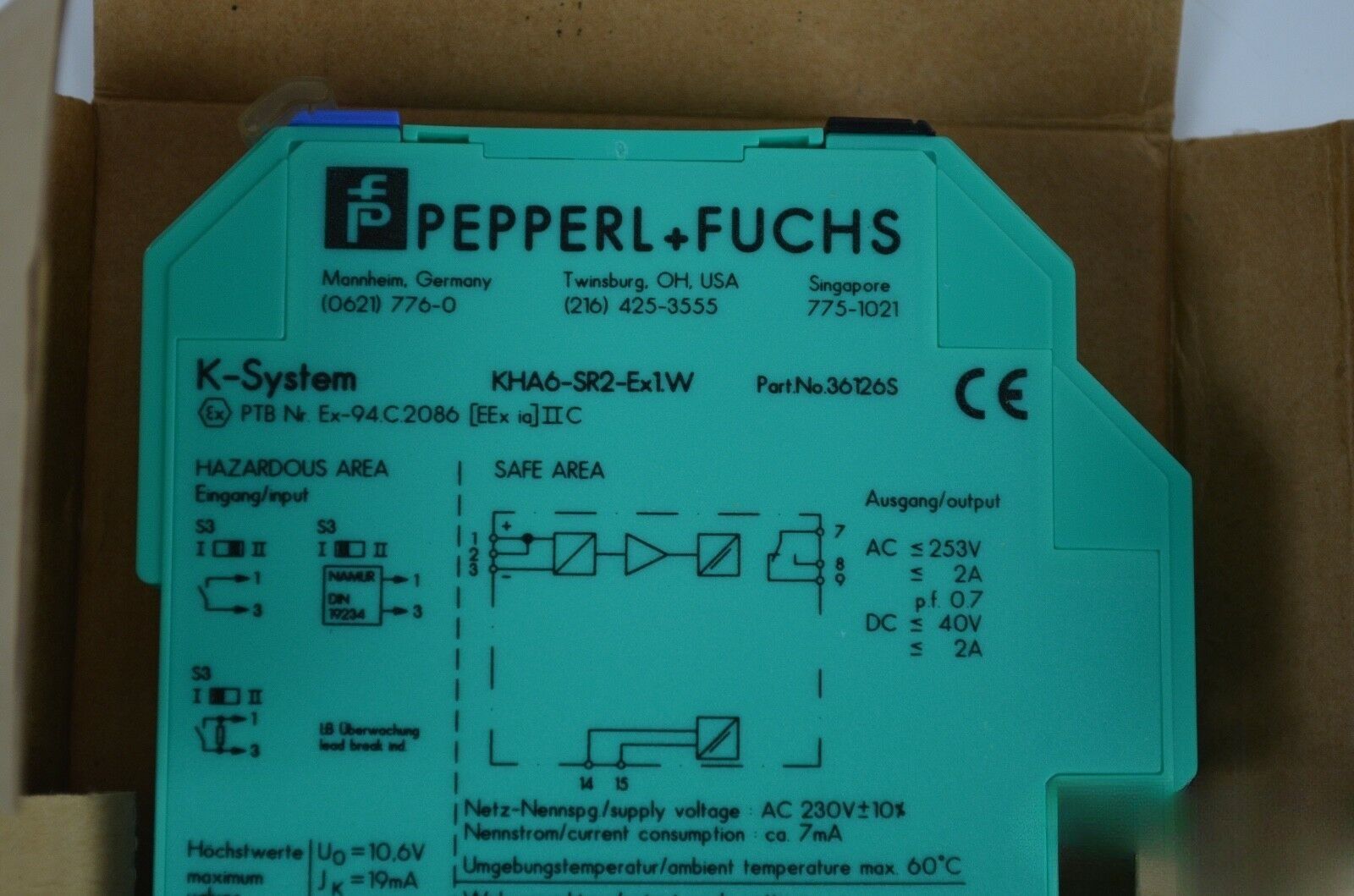 Pepperl+Fuchs KHA6-SR2-EX1.W