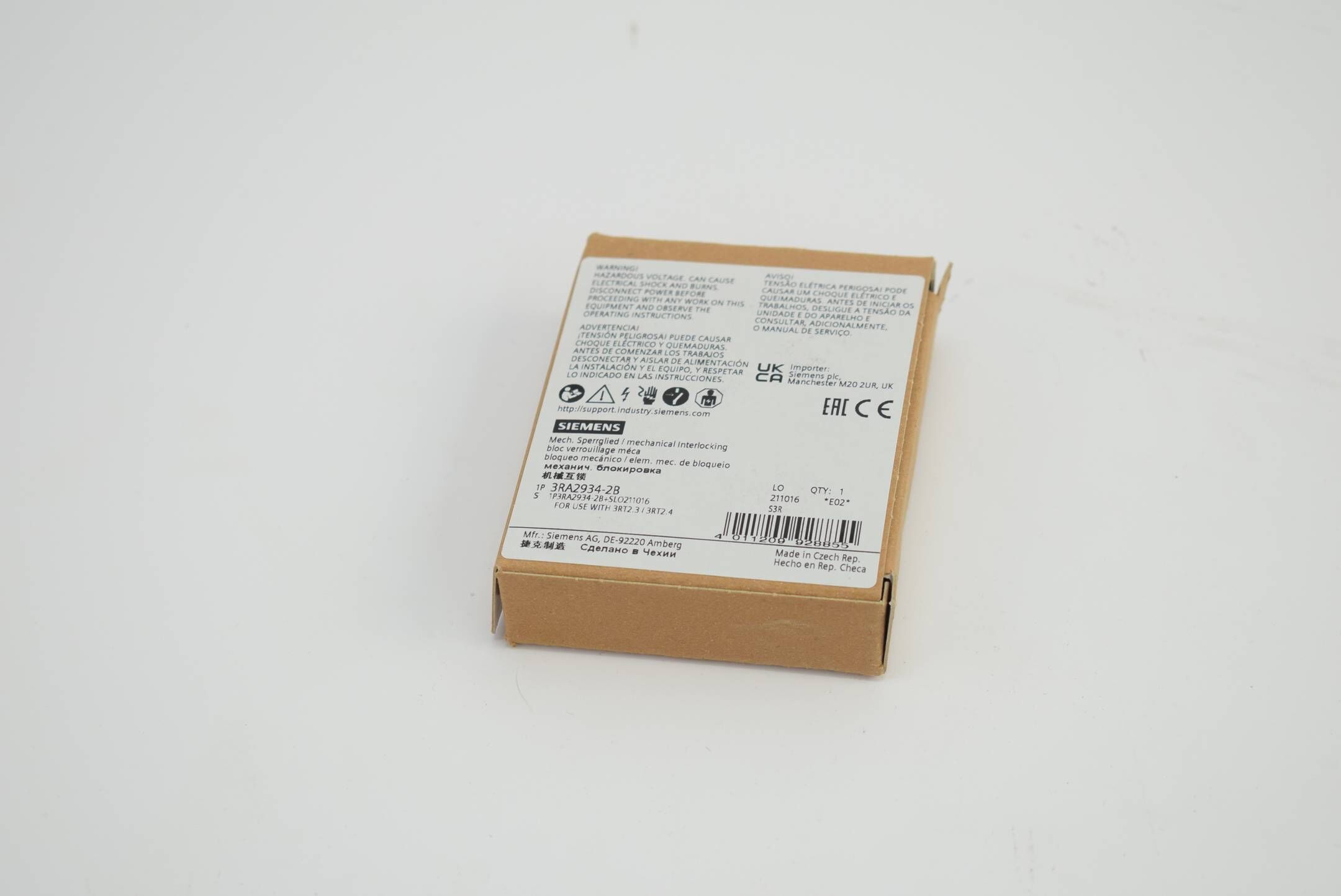 Siemens mechanical interlocking 3RA2934-2B ( 3RA2 934-2B )