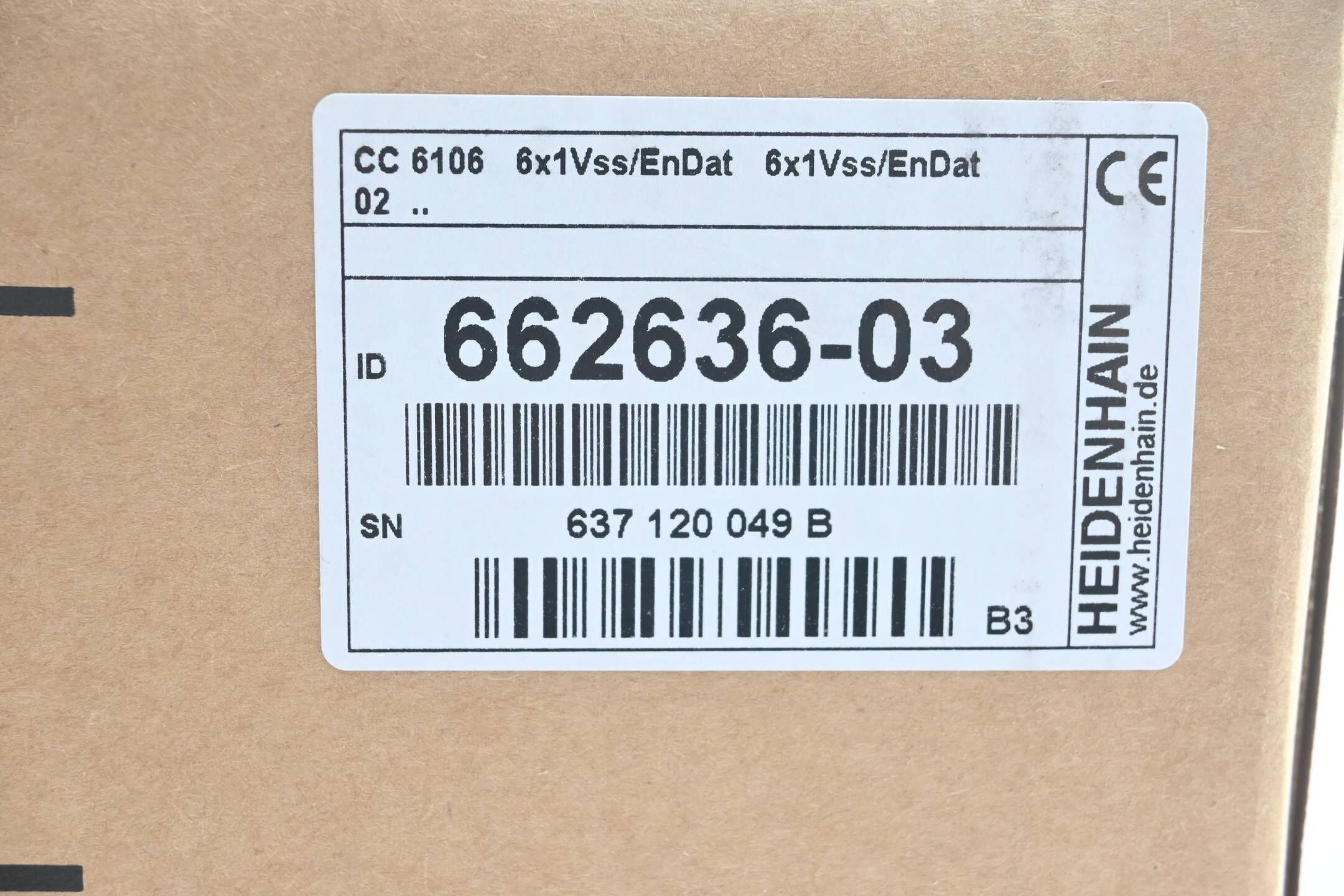 Heidenhain Regeleinheit CC 6106 6x1Vss/EnDat 6x1Vss/EnDat 02 ( 662636-03 ) V. B3