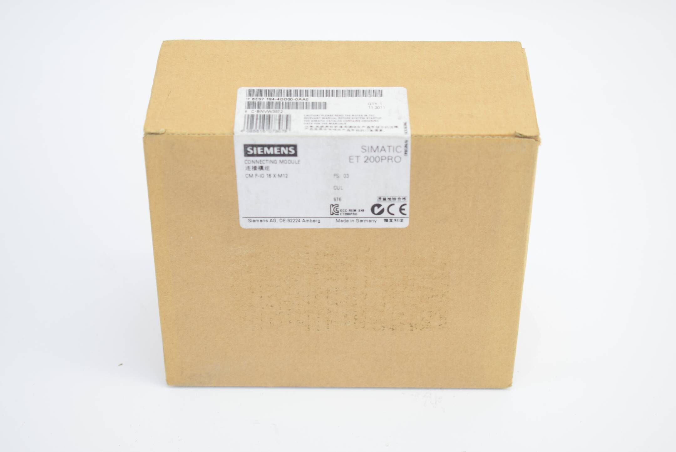 Siemens simatic ET 200PRO 6ES7 194-4DD00-0AA0 ( 6ES7194-4DD00-0AA0 ) E3