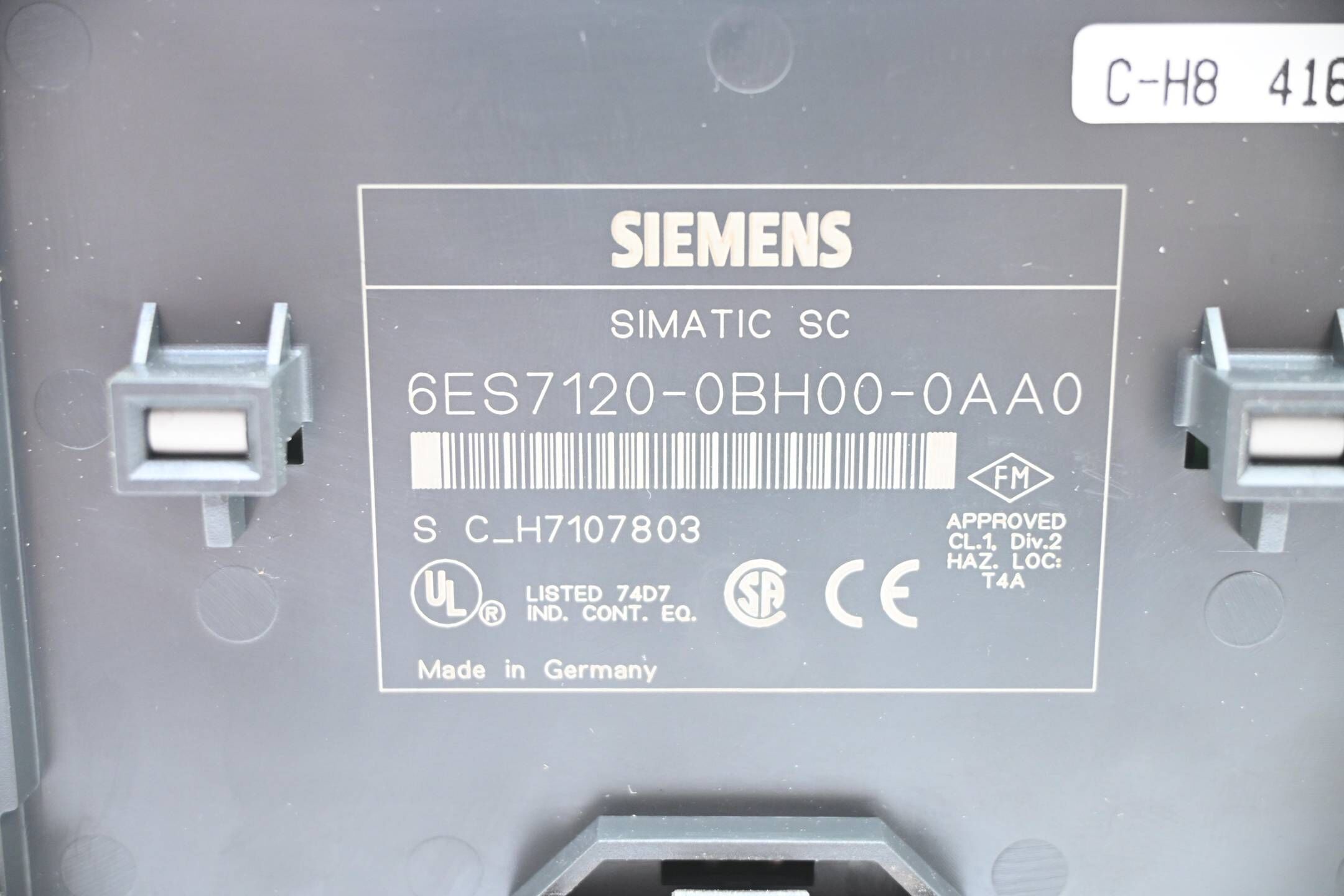 Siemens Terminalblock 6ES7120-0BH00-0AA0 inkl. Zusatzklemme 6ES7120-1BH00-0AA0