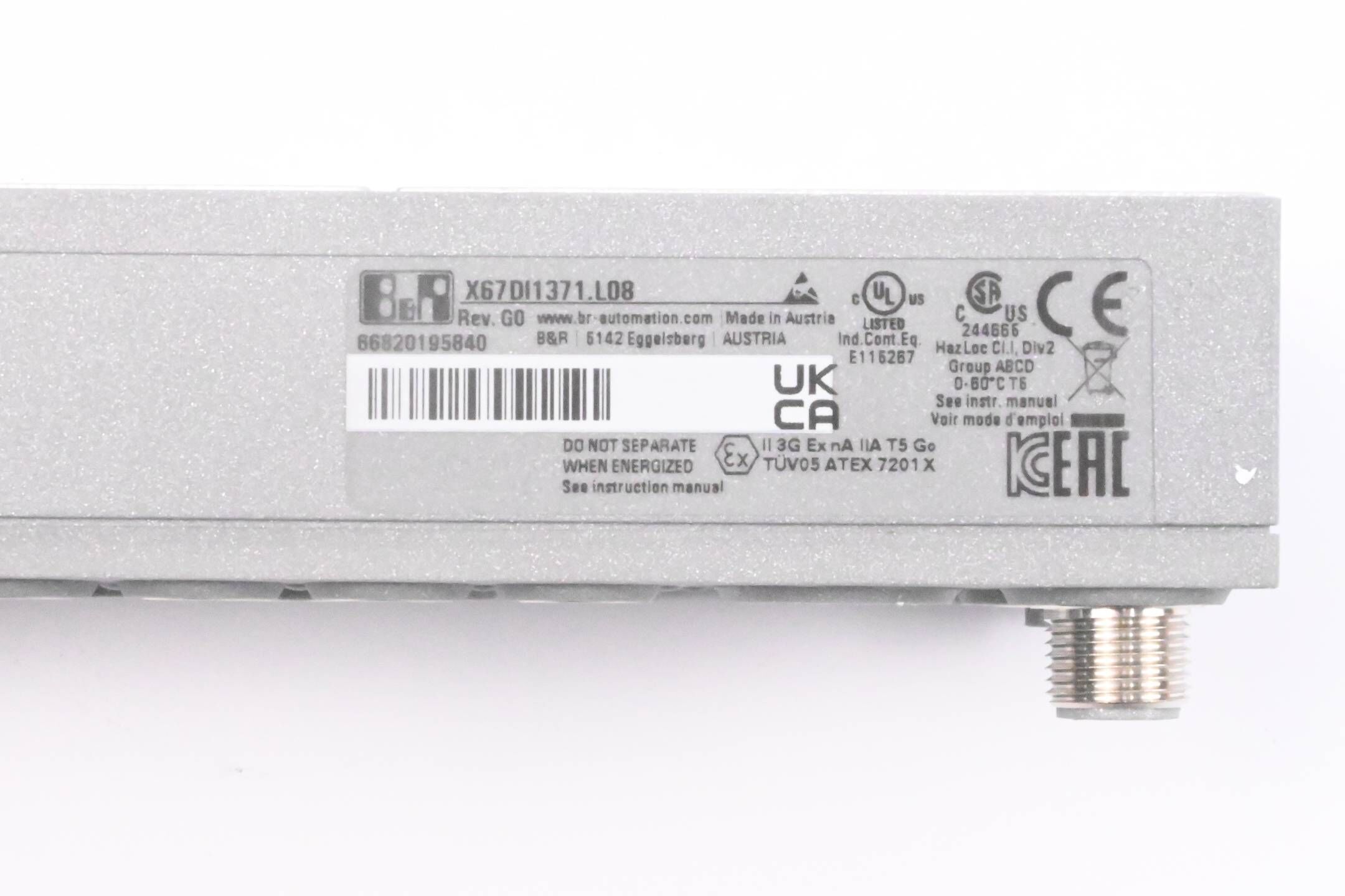 B&R automation digitales Eingangsmodul X67 DI 1371.L08 ( X67DI1371.L08 ) Rev. G0