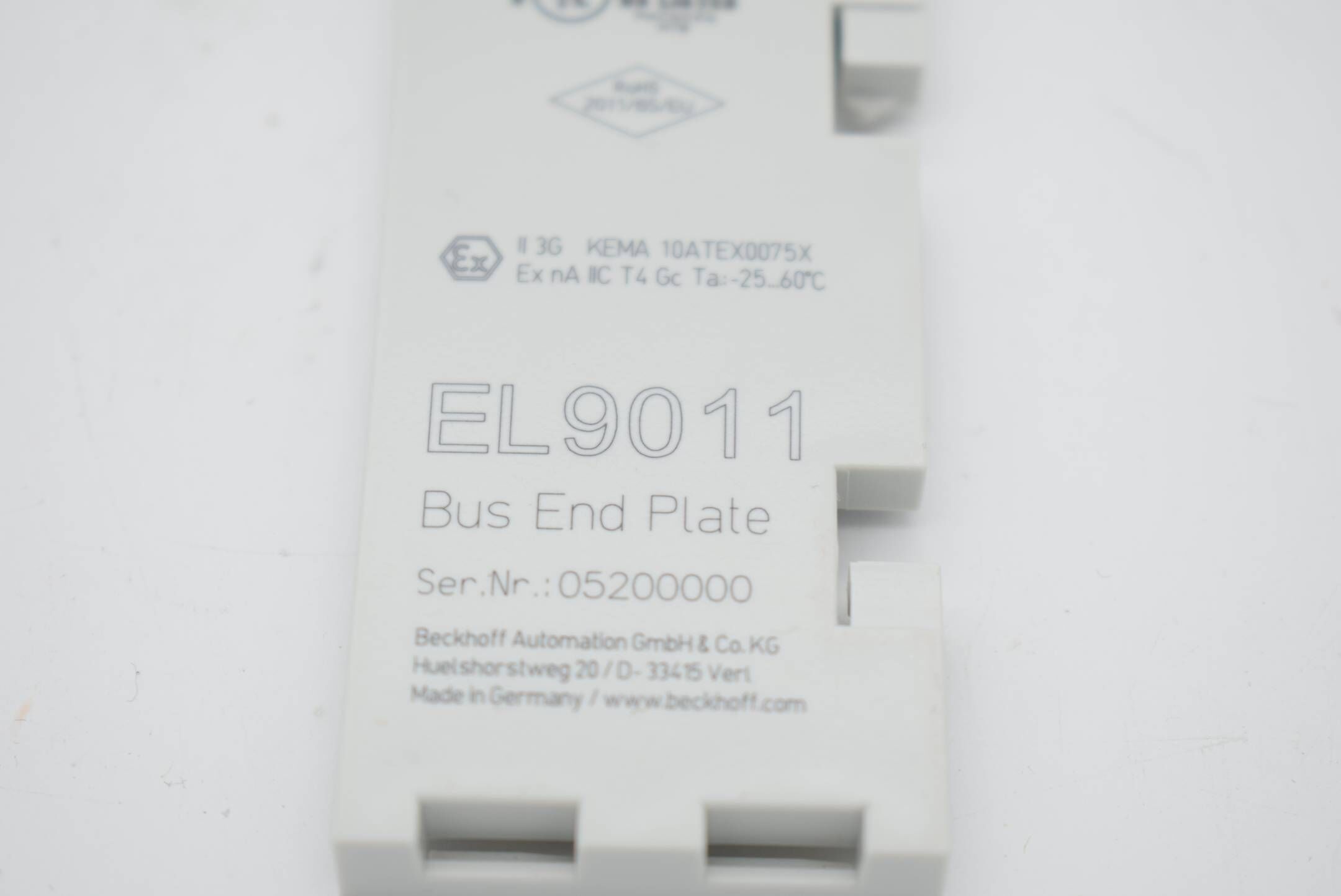 Beckhoff Endkappe EL9011