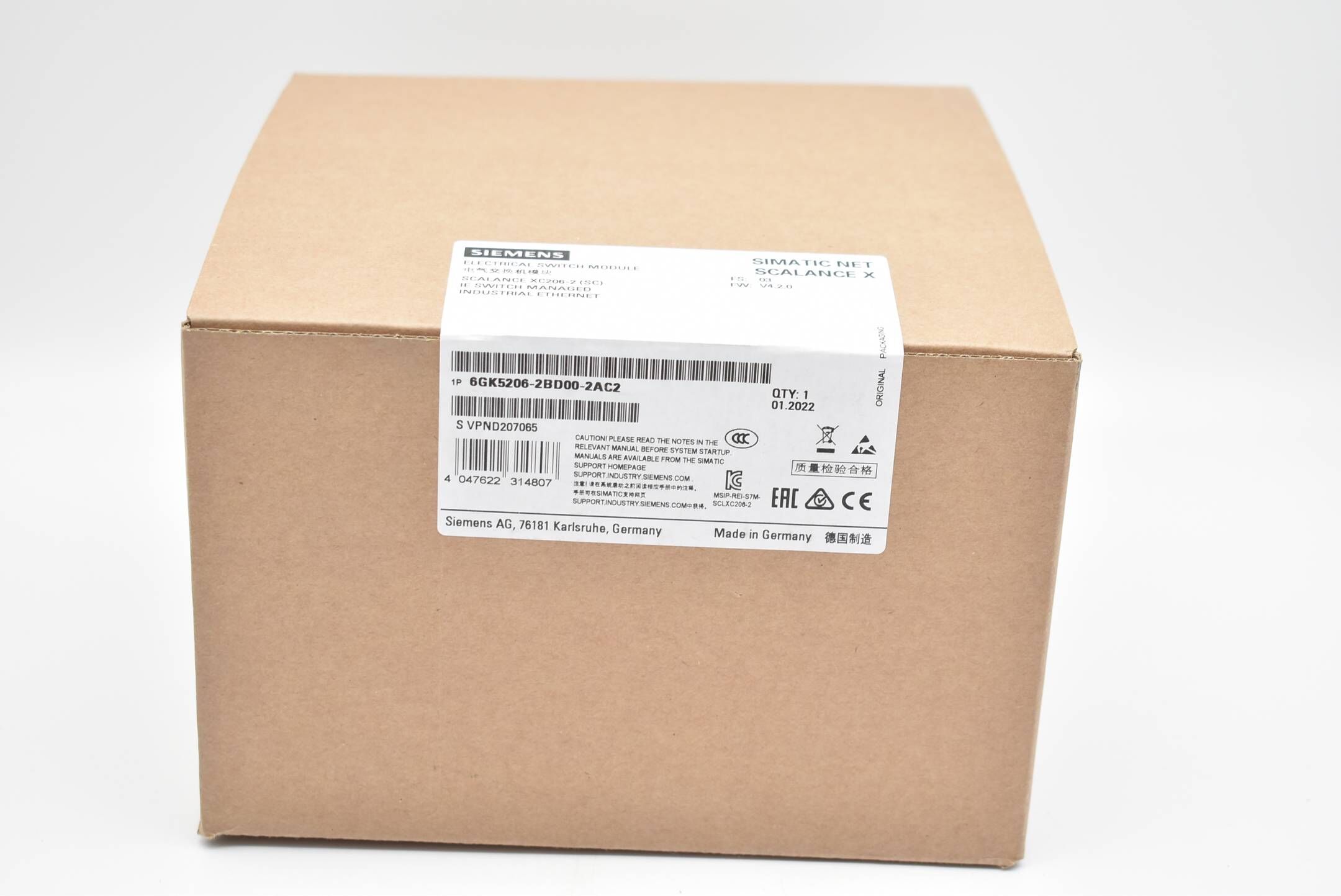 Siemens simatic NET SCALANCE X 6GK5206-2BD00-2AC2 ( 6GK5 206-2BD00-2AC2 ) FS3