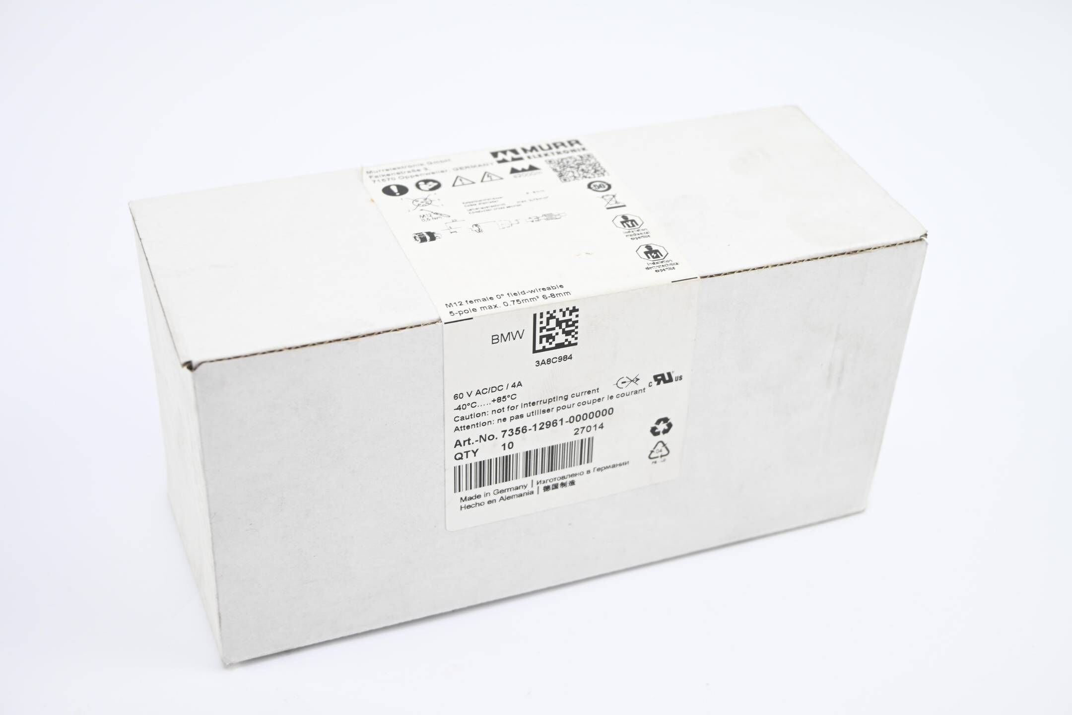 Murr Elektronik 10 Stück M12-Steckverbinder ( 7356-12961-0000000 )