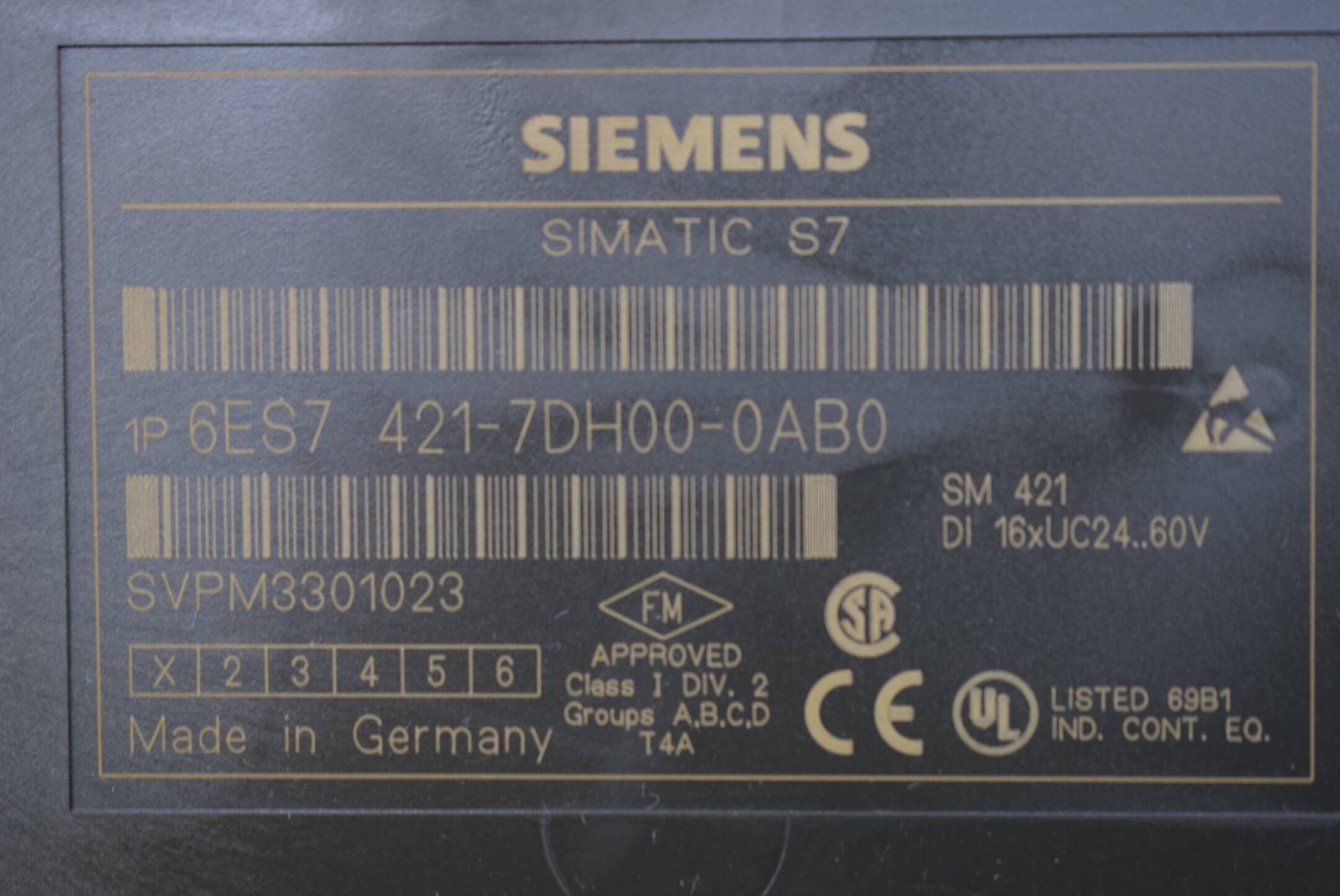 Siemens simatic S7-400 Digital SM 421 6ES7 421-7DH00-0AB0 ( 6ES7421-7DH00-0AB0 )