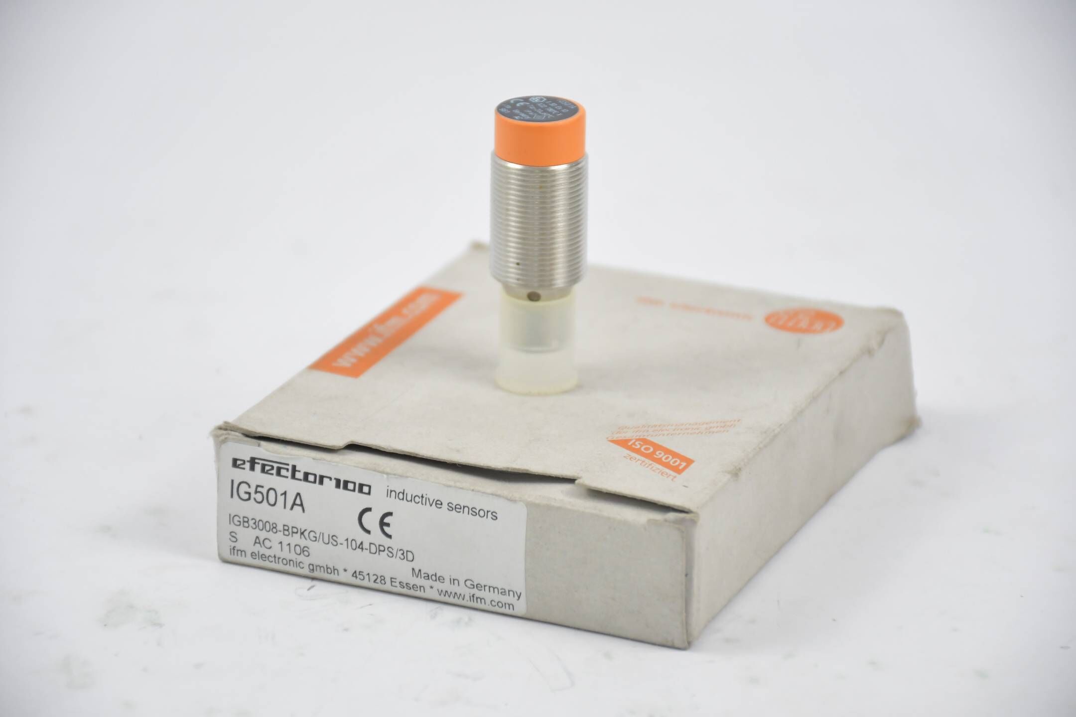 Ifm Electronic Induktiver Sensor IG501A efector100 IGB3008-BPKG/US-104-DPS/3D 