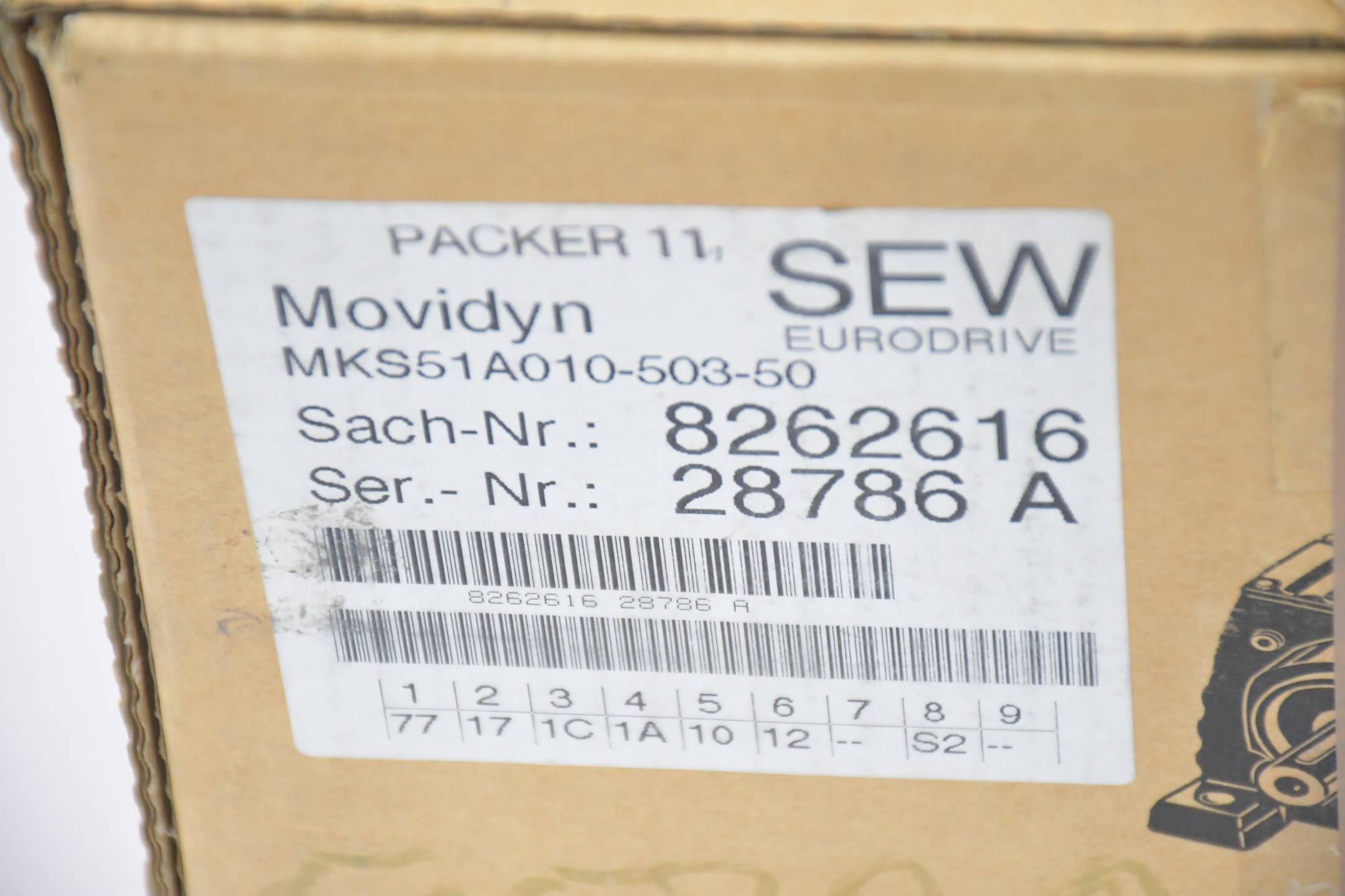 SEW Eurodrive Movidyn Umrichter MKS51A010-503-50 ( 8262616 )