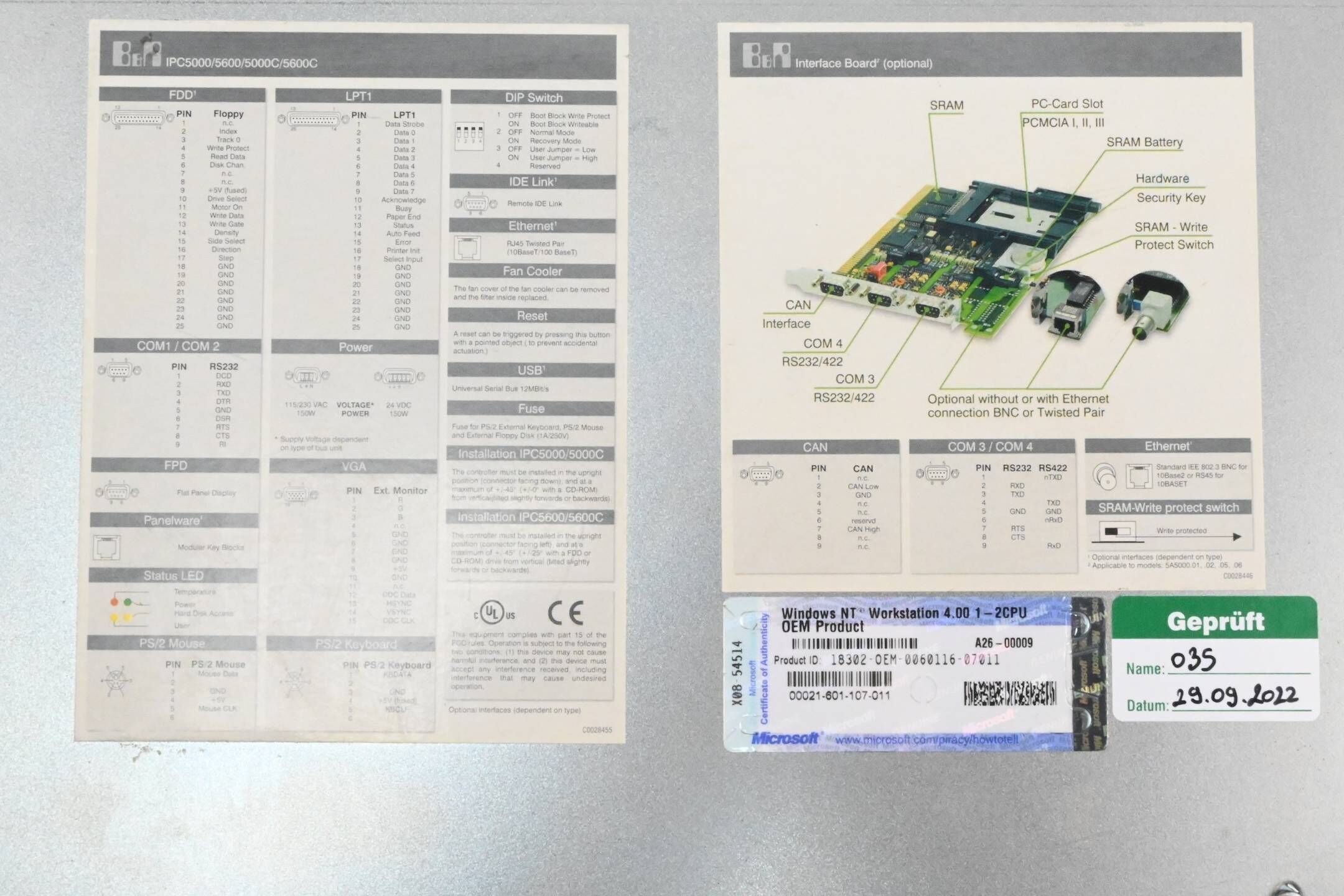 B&R PC System IPC5000/5600/5000C/5600C