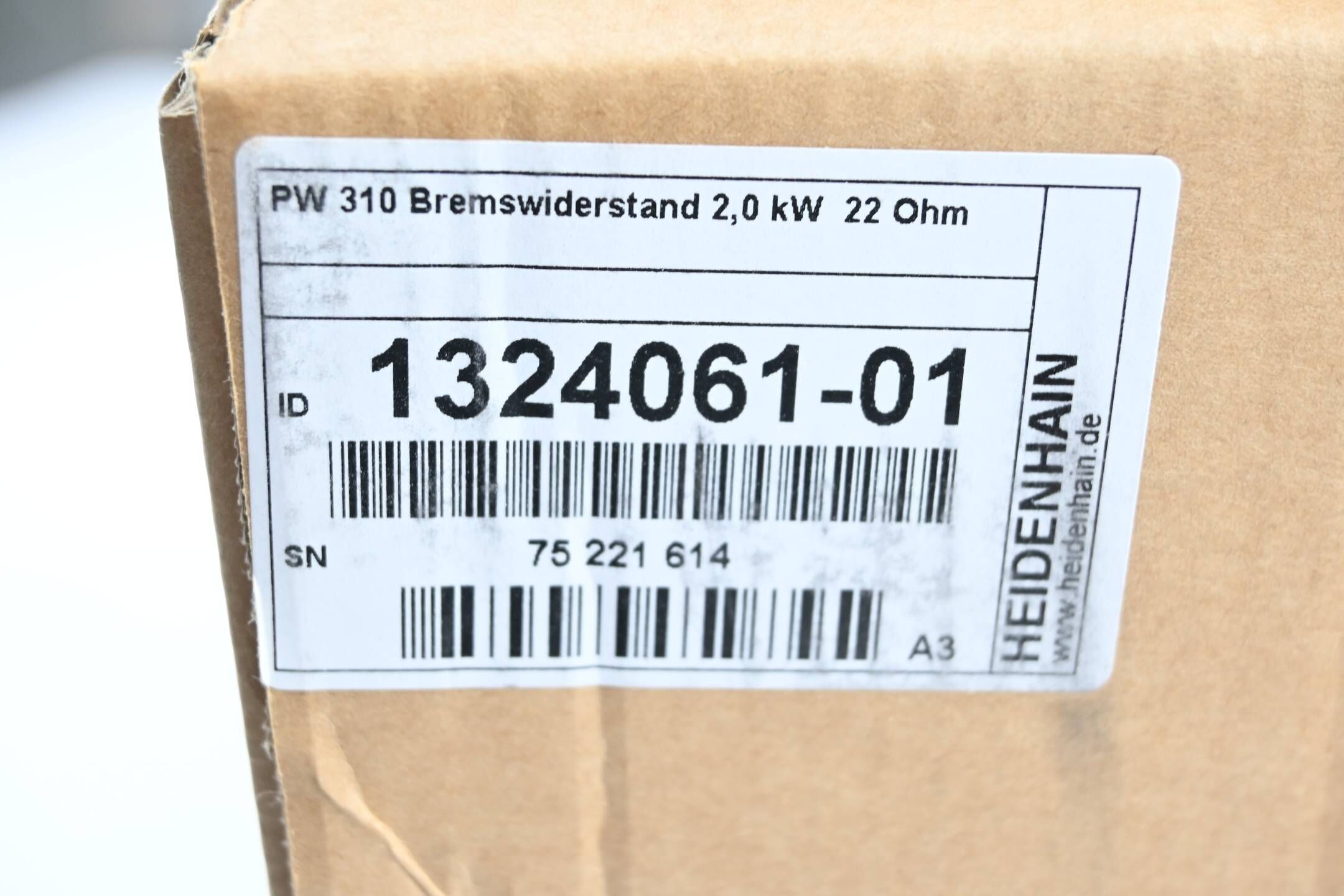 Heidenhain Bremswiderstand für Umrichter PW310 ( 1324061-01 ) Ver. A3