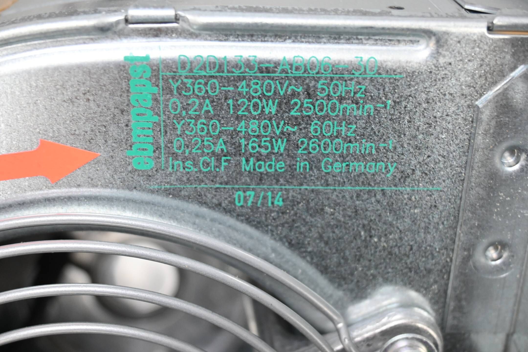 Siemens Simodrive Anbaulüfter 6SN1162-0BA02-0AA2 ( 6SN1 162-0BA02-0AA2 )