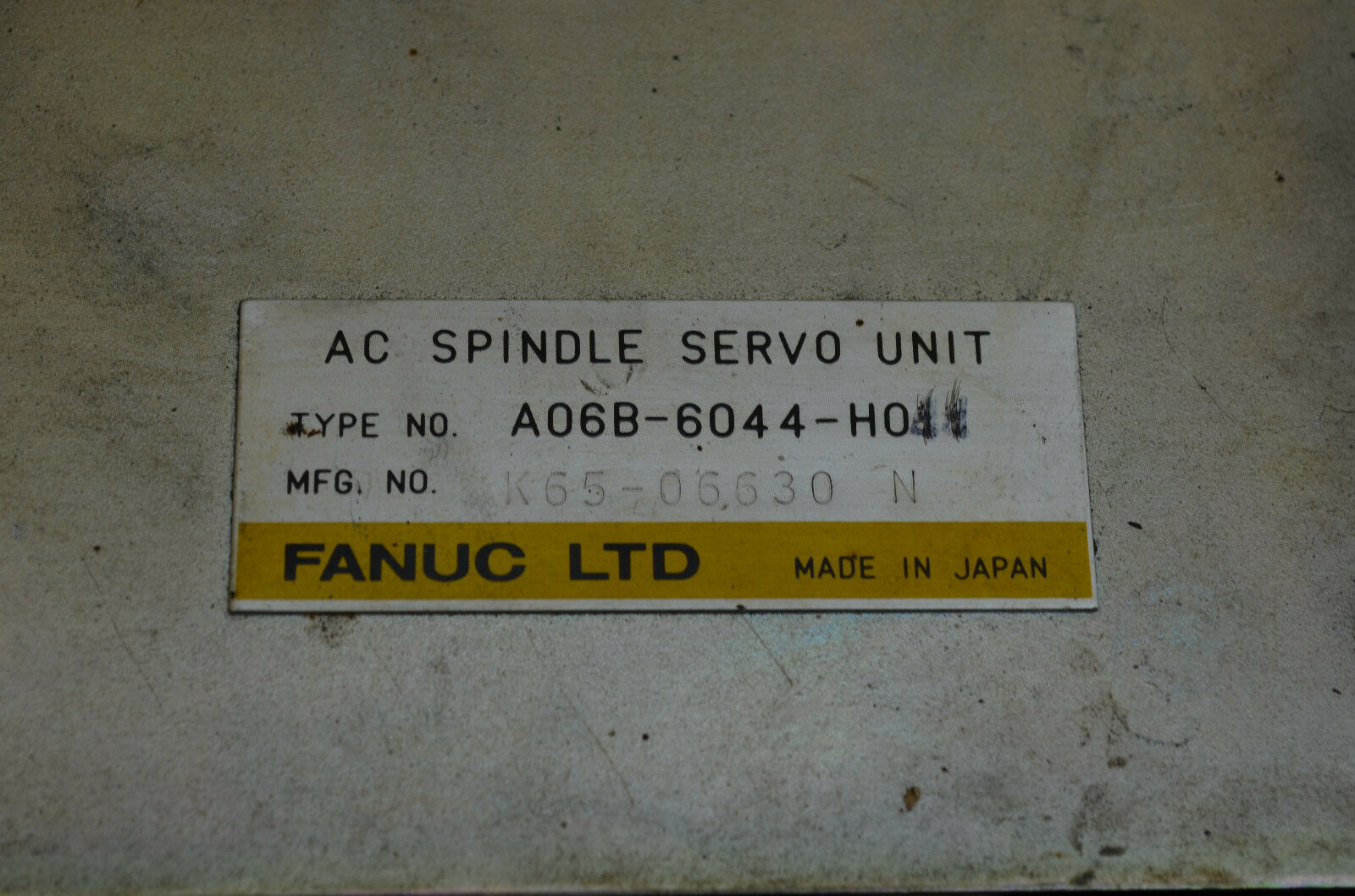 Fanuc AC spindle servo unit A06B-6044-H0