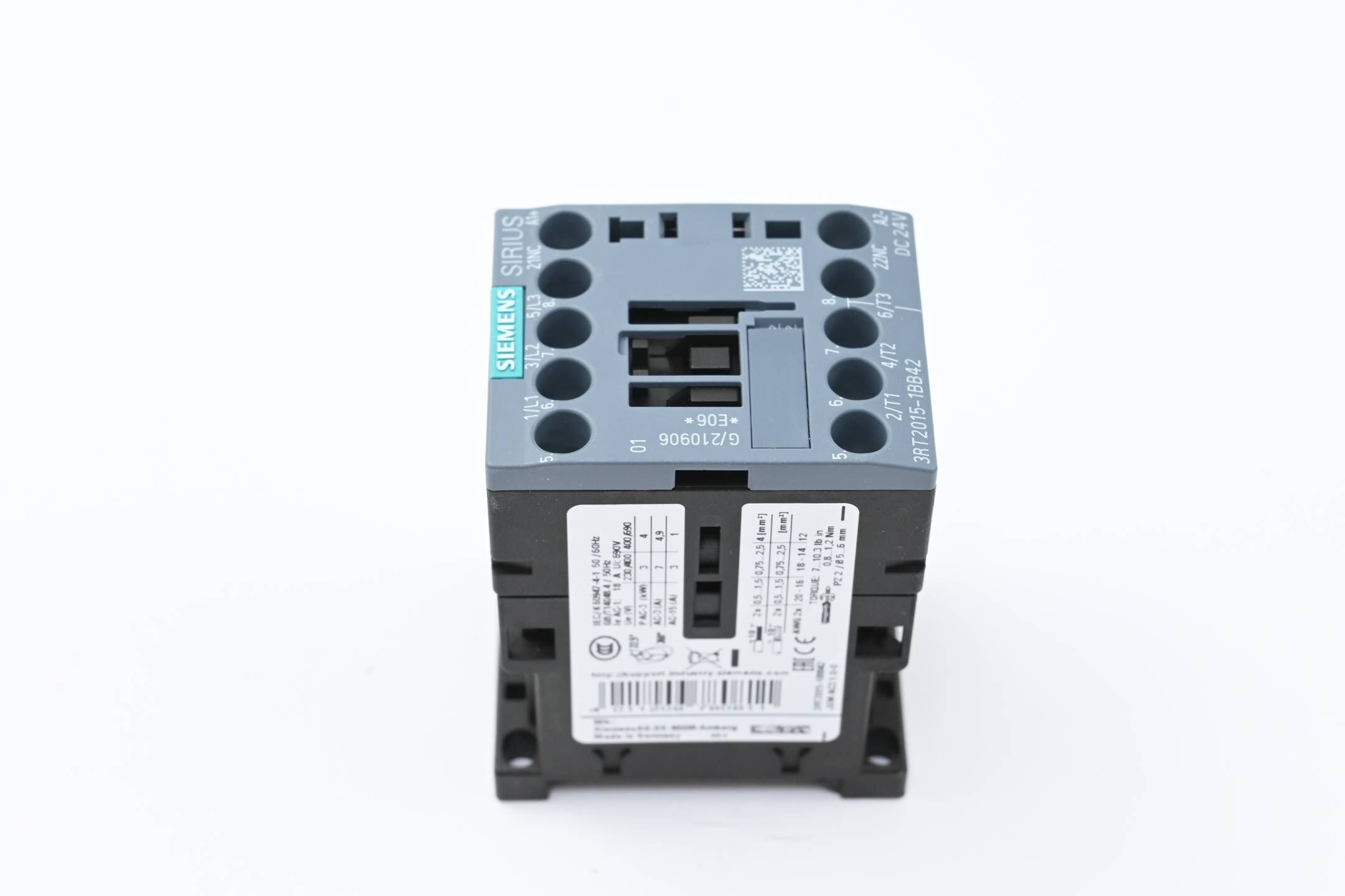 Siemens Leistungsschütz 3-polig 3RT2015-1BB42 ( 3RT2 015-1BB42 )