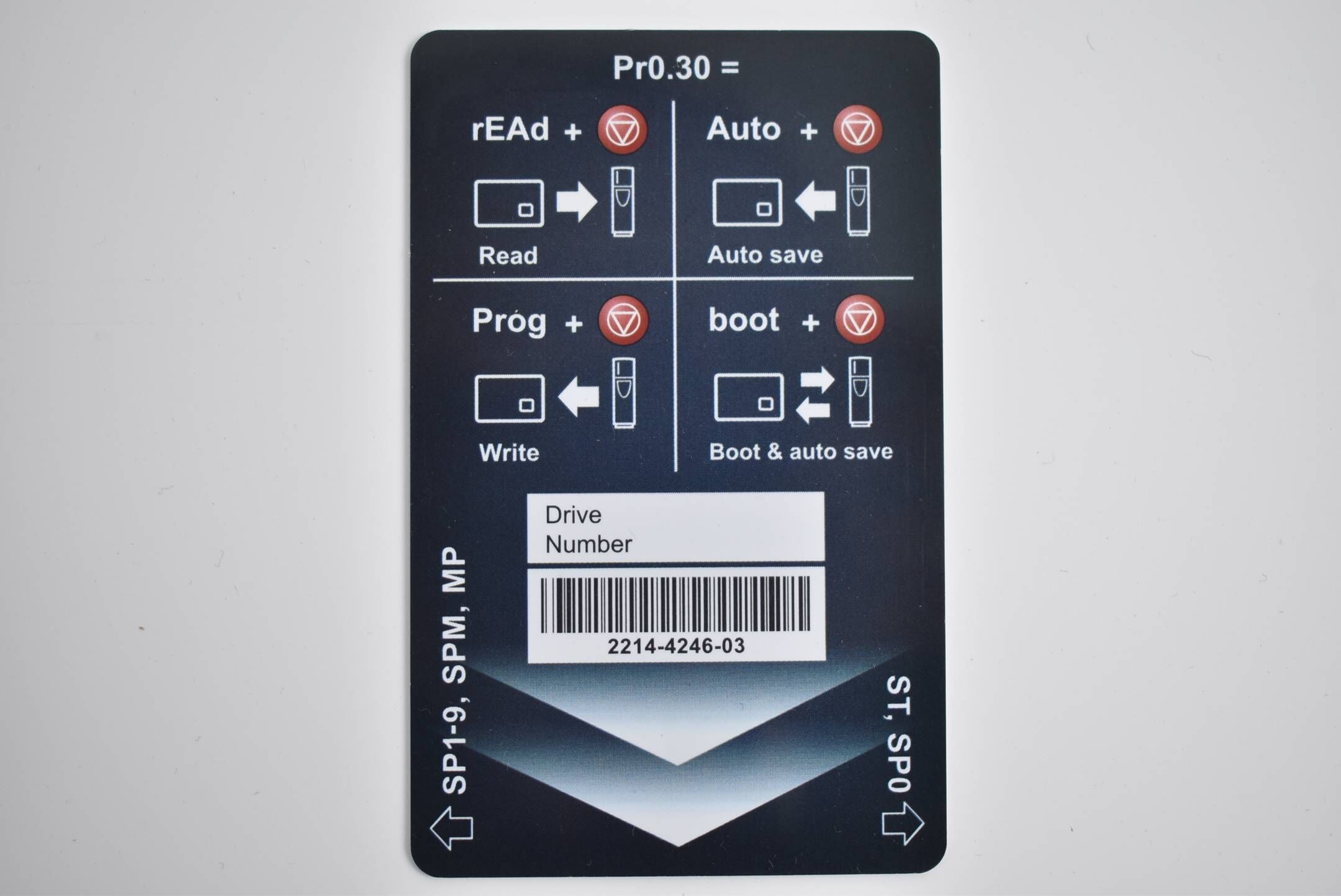 Emerson Unidrive SP0404 ( 3098-0008 ) 1,1kW + Drive Card 2214-4246-03