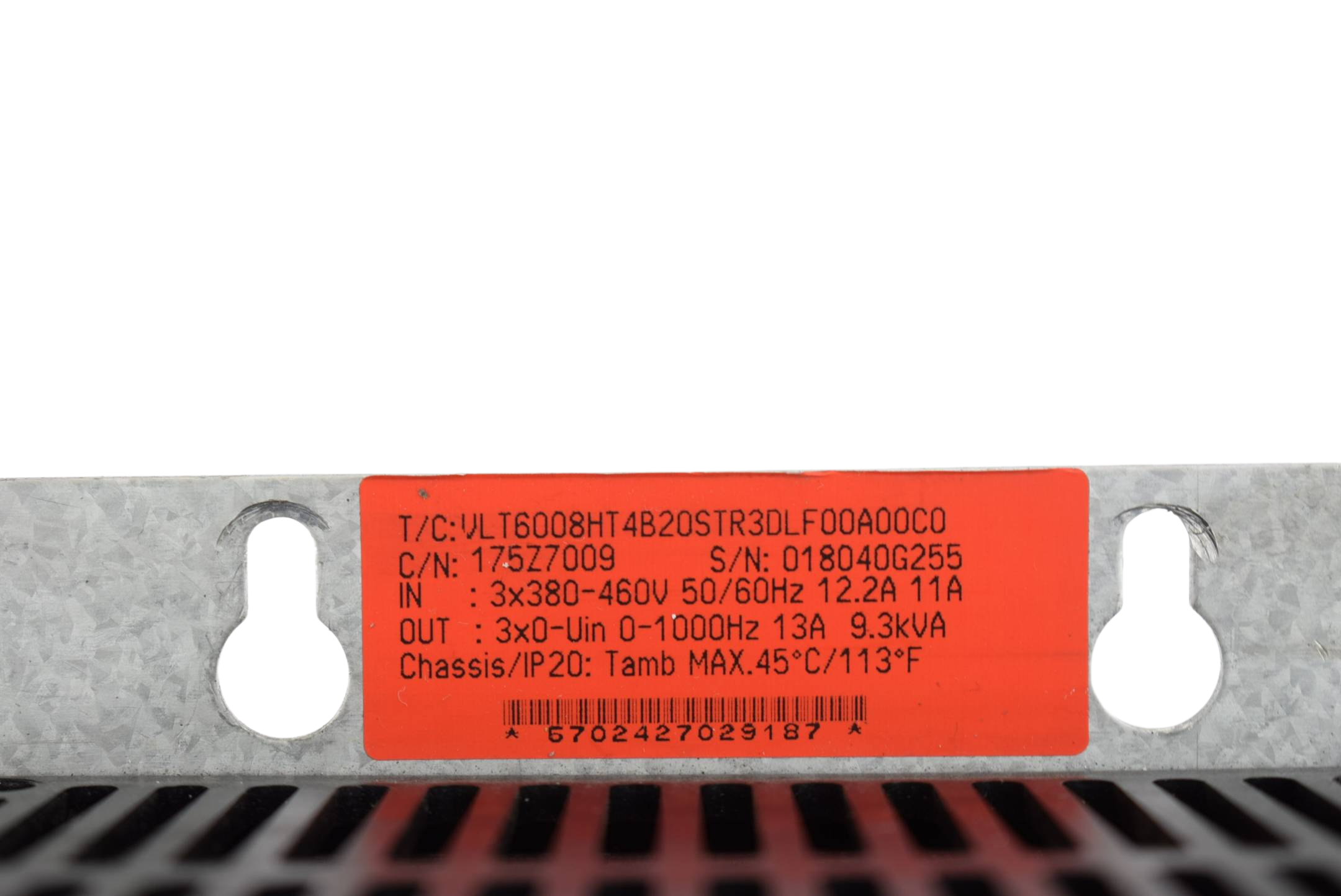 Danfoss VLT6000 HVAC Frequenzumrichter VLT6008HT4B20STR3DLF00A00C0 ( 175Z7009 )