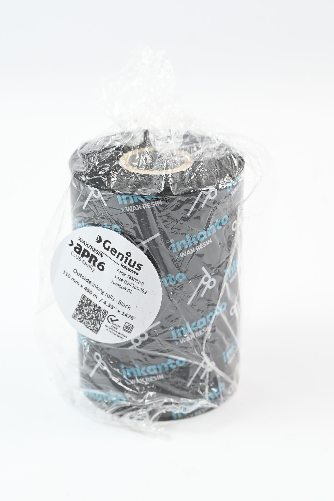 Inkanto Genius Thermotransfer-Farbband APR6 Wax/Resin 110mm x 450m ( T65032IO )