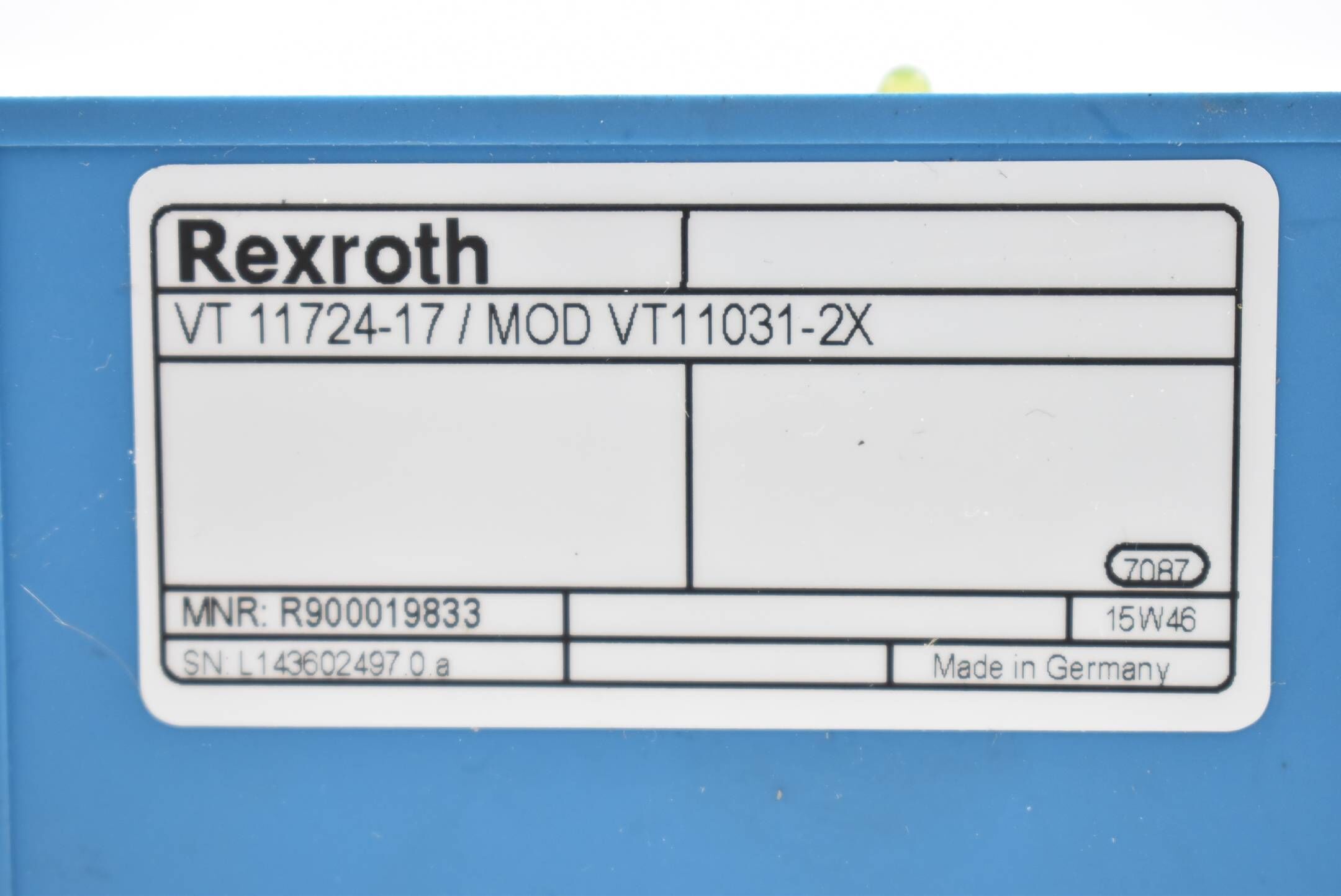 Rexroth Amplifier Module VT 11724-17/MOD VT11031-2X ( R900019833 )
