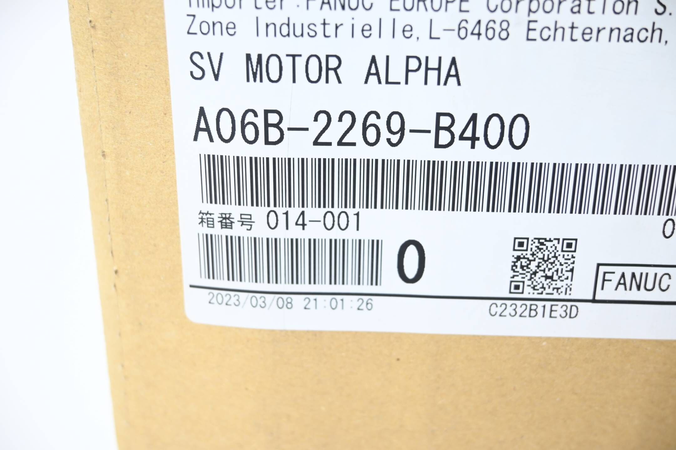 Fanuc Servo Motor A06B-2269-B400