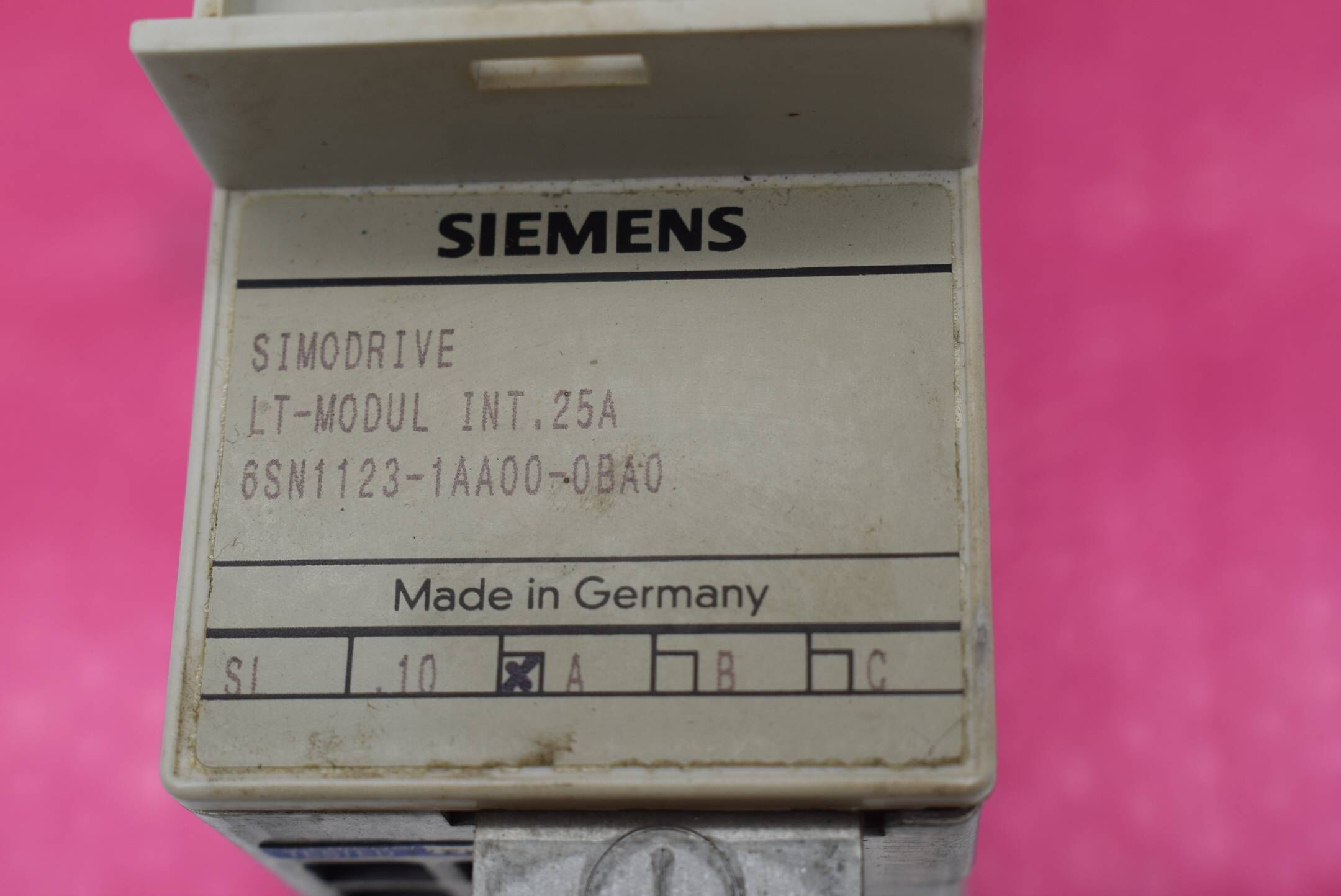 Siemens simodrive LT-Modul Int. 25A 6SN1123-1AA00-0BA0 ( 6SN1 123-1AA00-0BA0 )