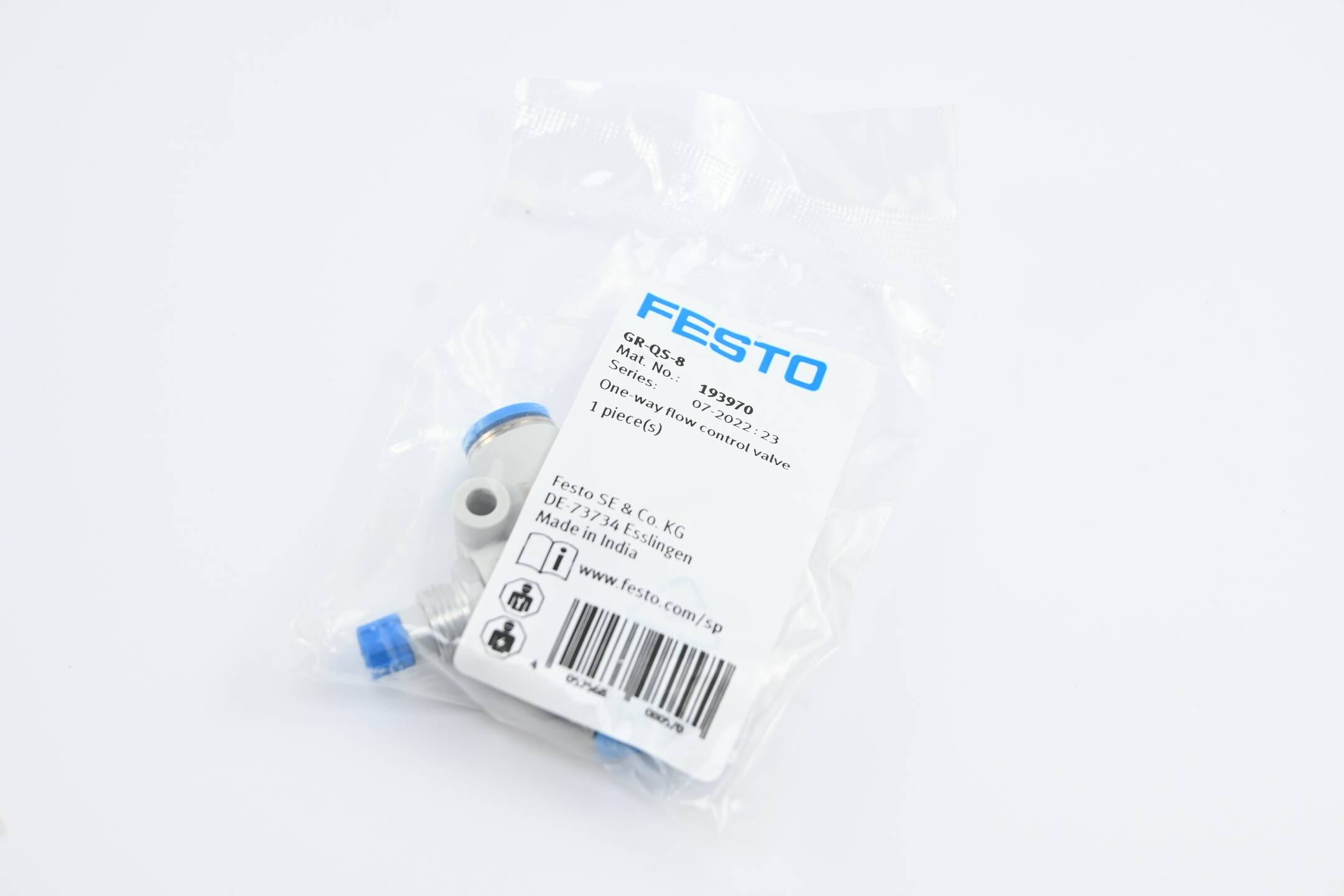 Festo Drossel-Rückschlagventil GR-QS-8 ( 193970 )