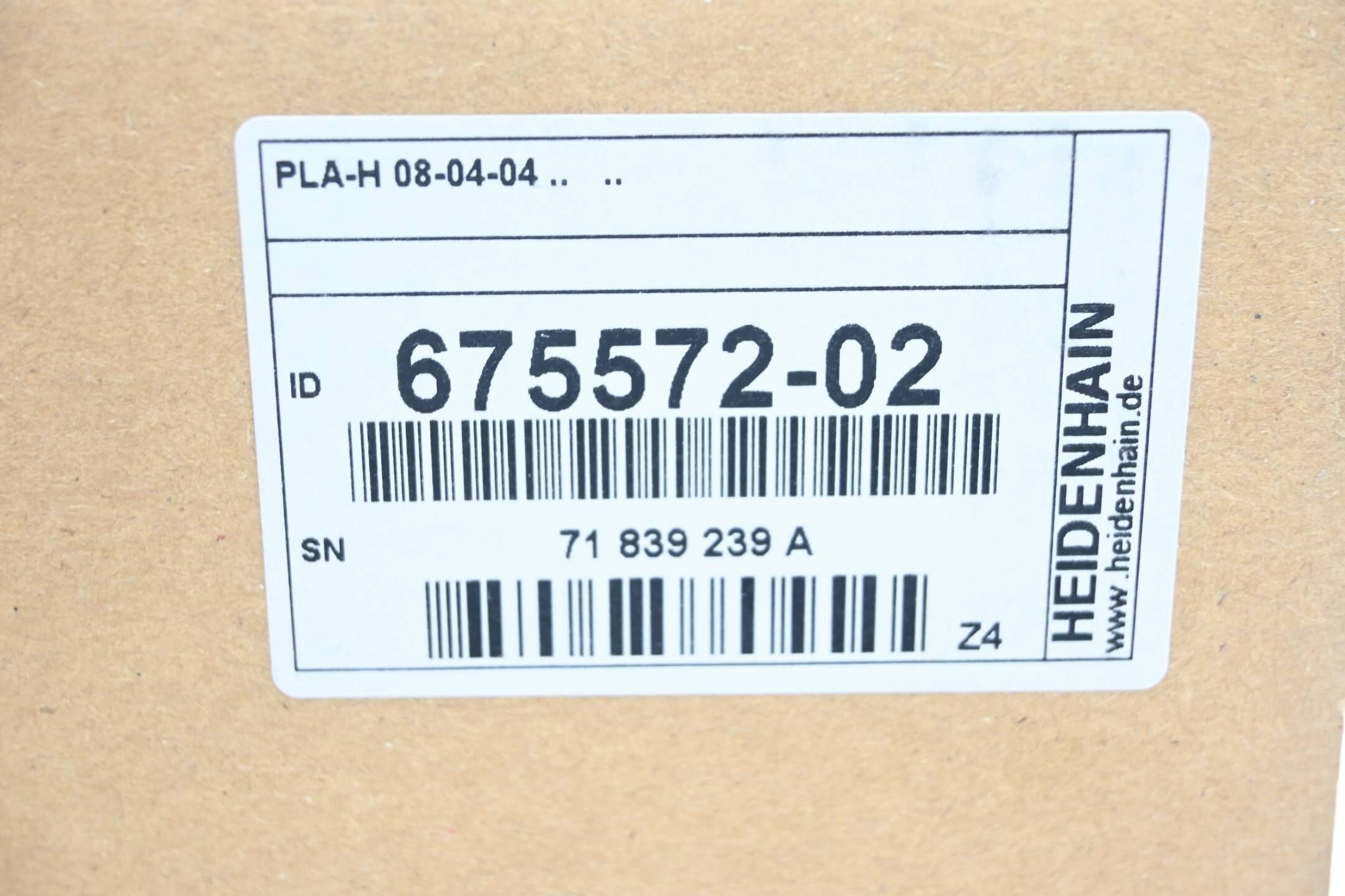 Heidenhain PLA-H 08-04-04 ( 675572-02 ) 675 572-02 Ver. Z4